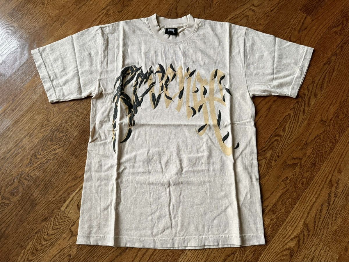 Large Revenge Juice Wrld Dove Tee Tan Shirt Doves Cream