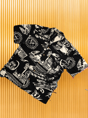Quiksilver × Vintage Vintage Quicksilver Logo All Over Print Short Sleeve Shirt Size US S / EU 44-46 / 1 - 1 Thumbnail