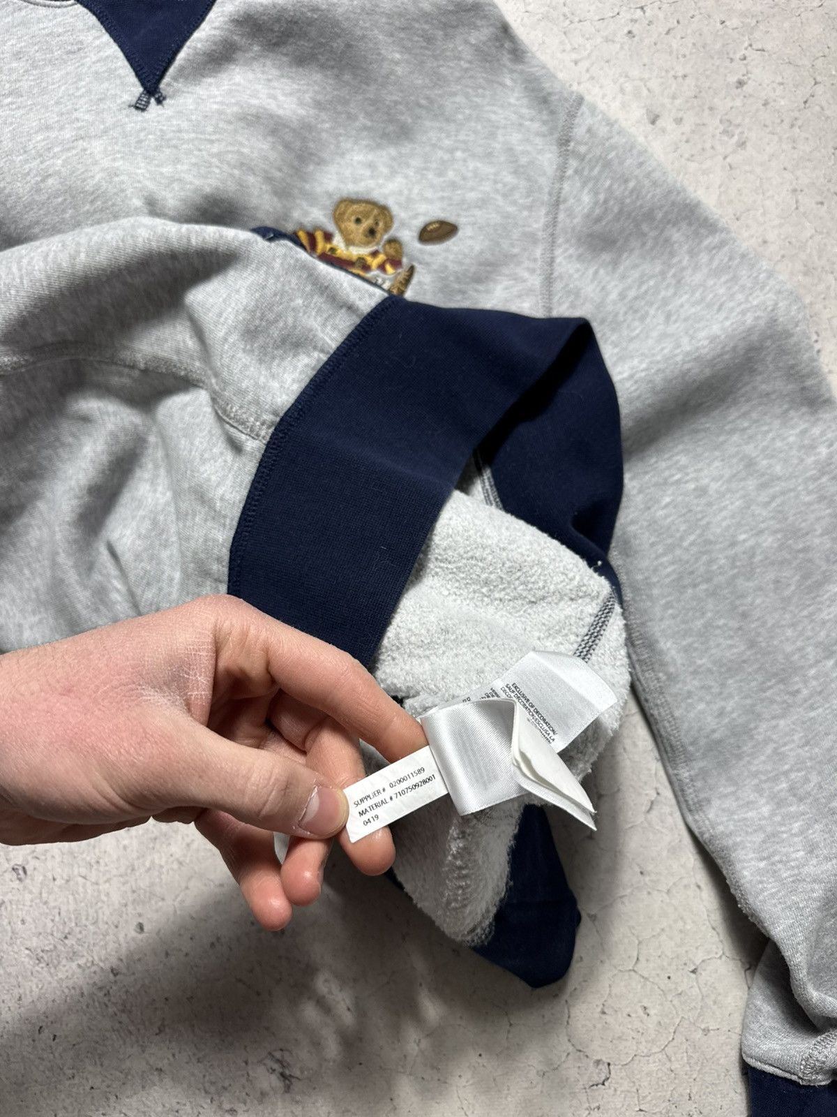 Polo Ralph Lauren Polo Ralph Lauren Bear Hoodie Grey Size M PRL Size US M / EU 48-50 / 2 - 7 Thumbnail