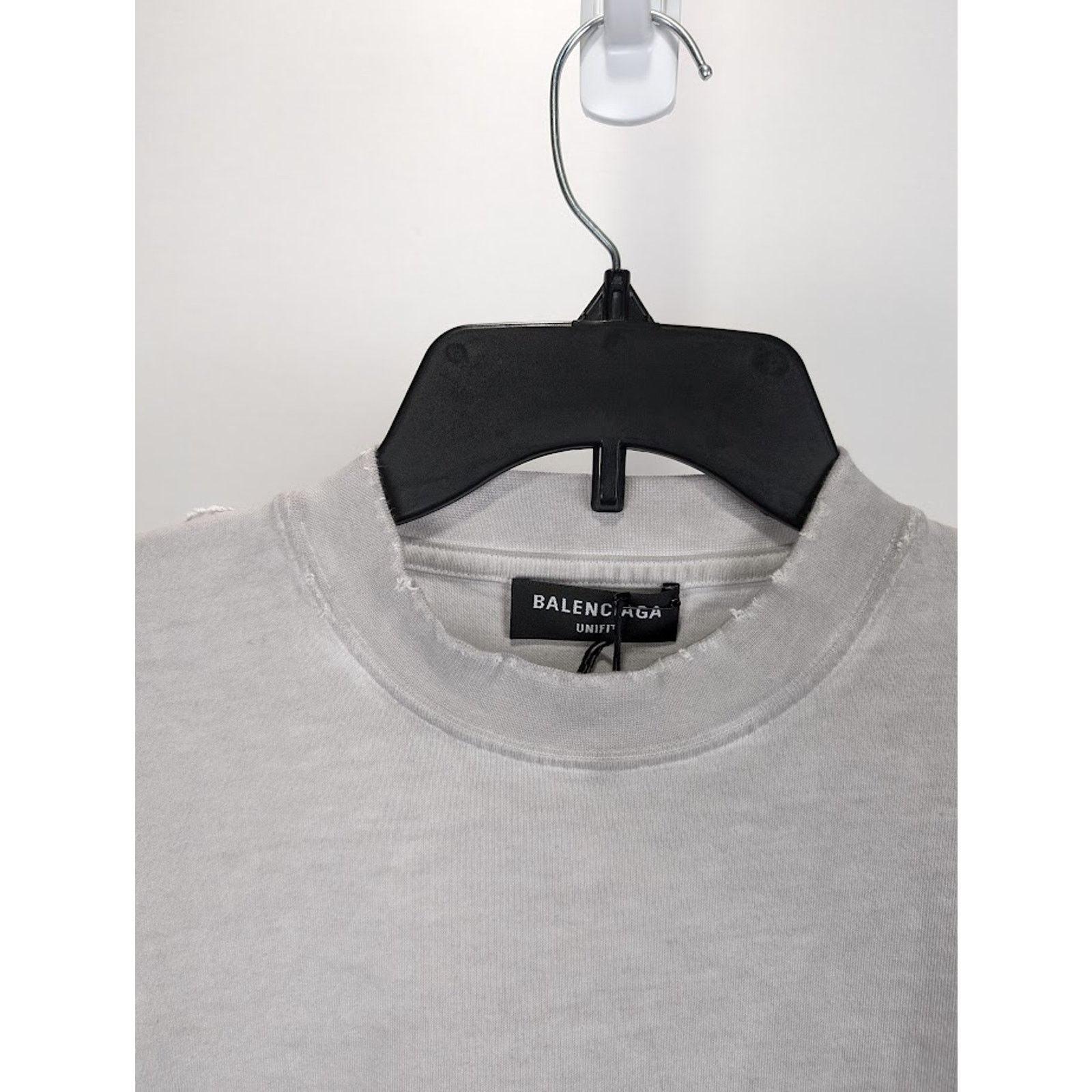 Balenciaga o1rshd1 Short Sleeve T-Shirt in Grey Size US XL / EU 56 / 4 - 4 Thumbnail