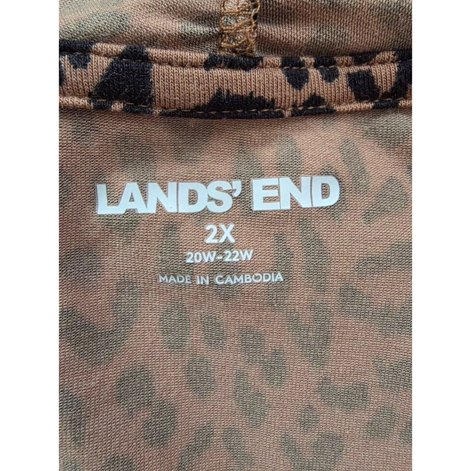 Lands' End Lands End Women Cotton Wrap Top V Neck Size 2X A001829 Size XXL / US 16-18 / IT 52-54 - 8 Thumbnail