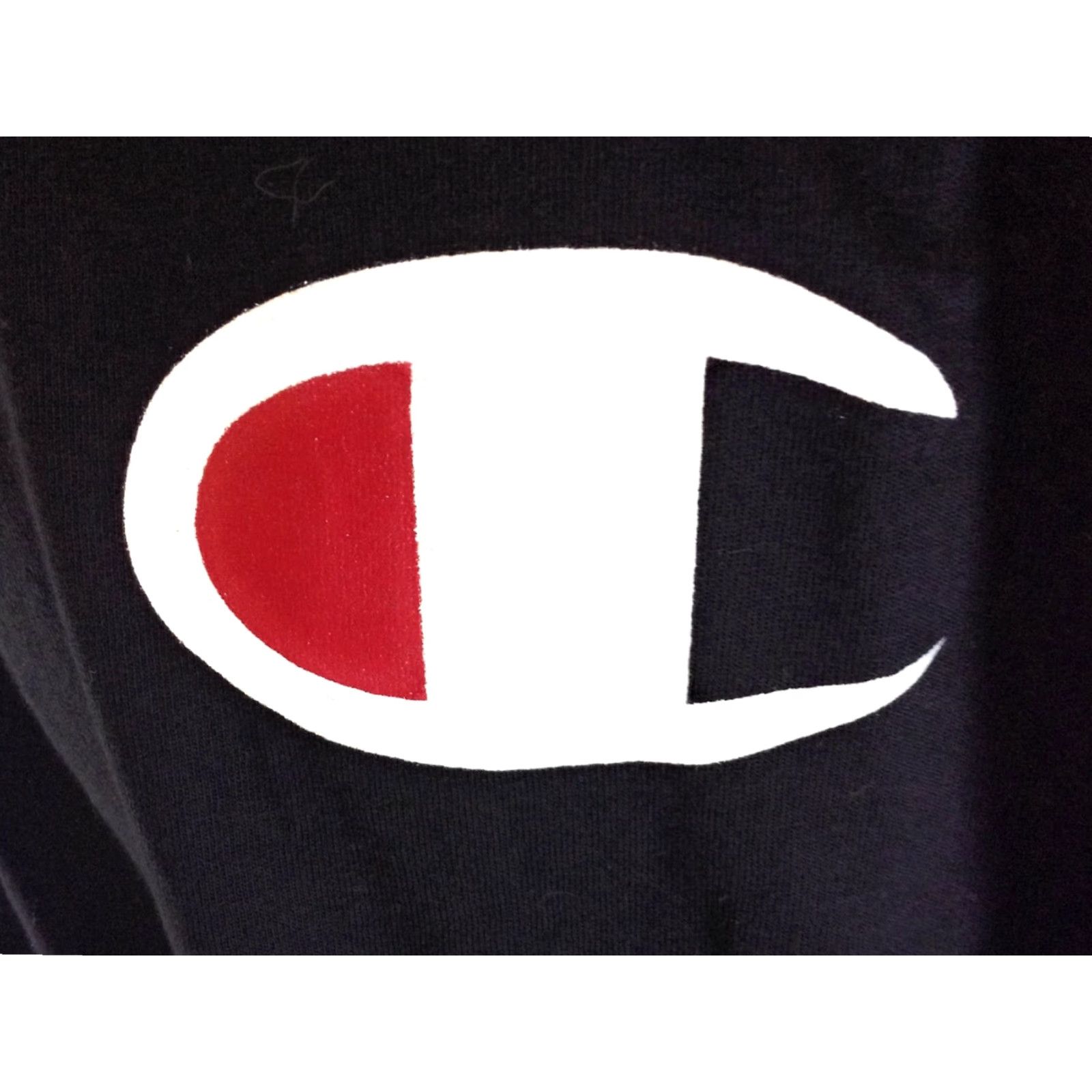 Champion Champion Mens Shirt 2XL Black White Red Screen Print Logo Tee T-Shirt Big & Tall Size US XXL / EU 58 / 5 - 2 Thumbnail