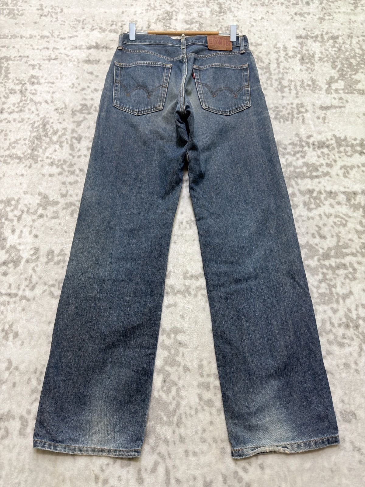 Edwin Vintage Edwin 503 Regular Distressed Fade Japanese Denim Size US 29 - 2 Thumbnail