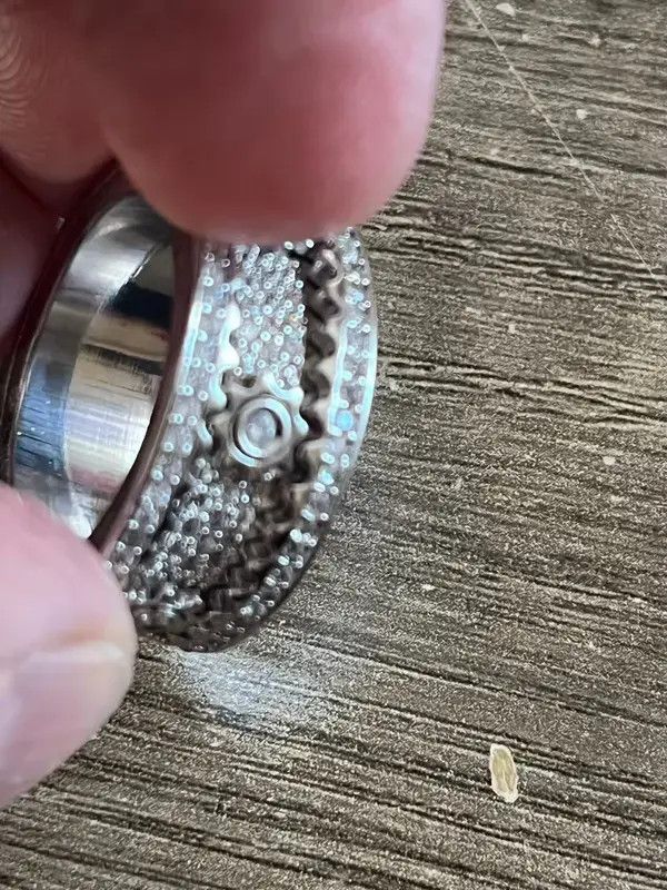 Jewelry Chiyuri x azawa Gear Spinner Ring ( size 8-12 ) Size ONE SIZE - 2 Thumbnail