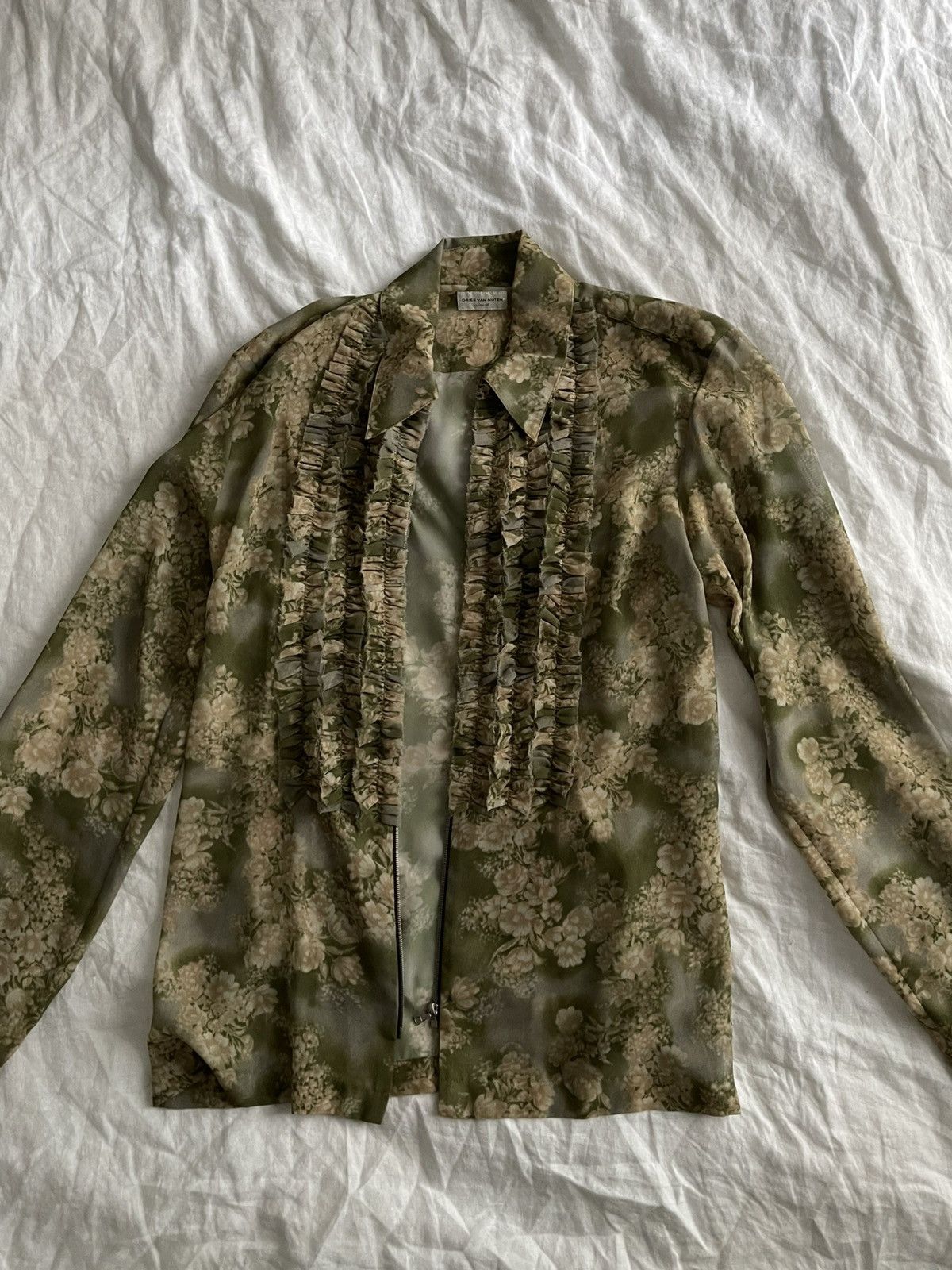 Dries Van Noten Dries van noten ruffle zip shirt Size US M / EU 48-50 / 2 - 1 Thumbnail