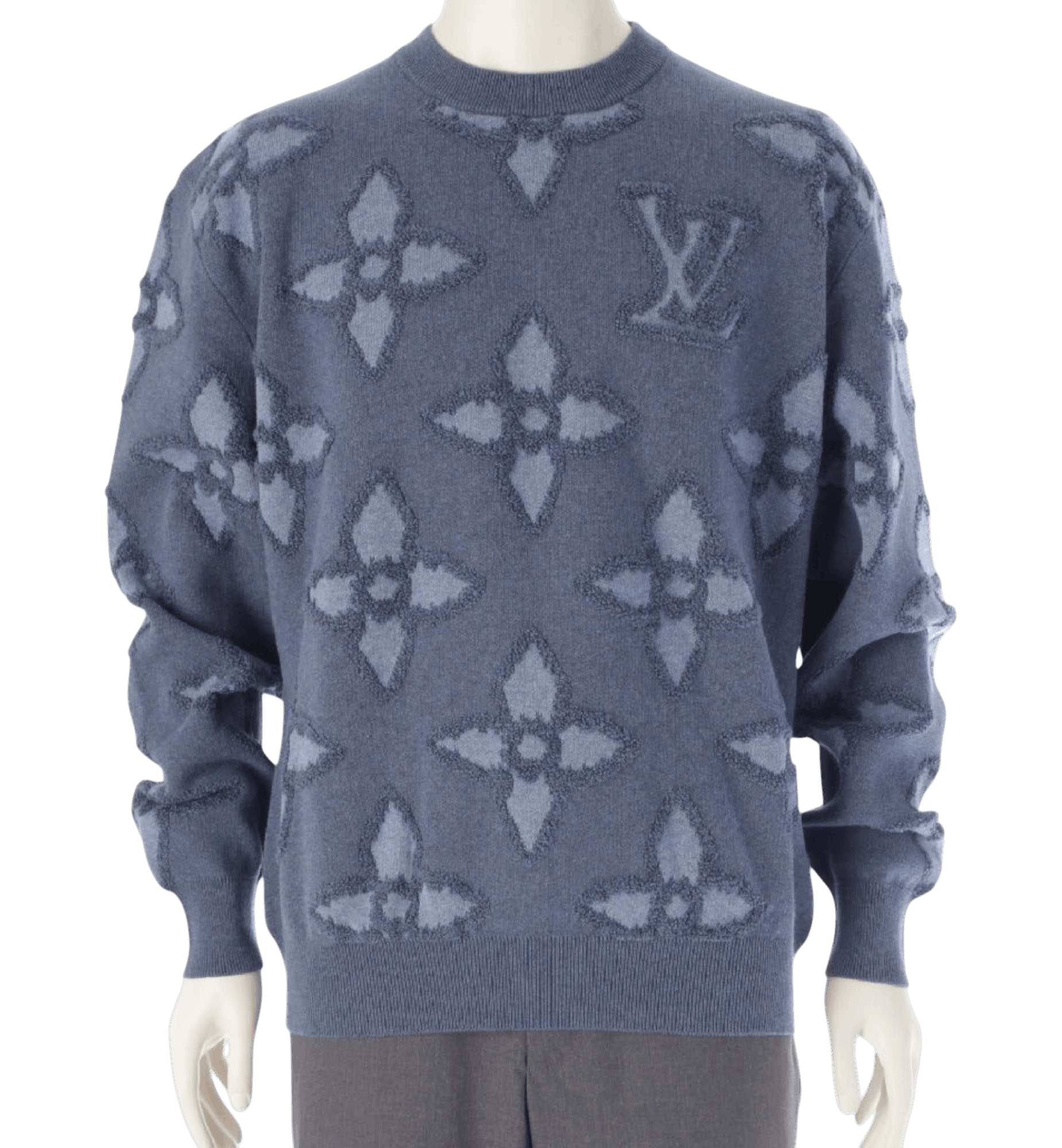 Louis Vuitton Half And Half Monogram Crewneck | Grailed