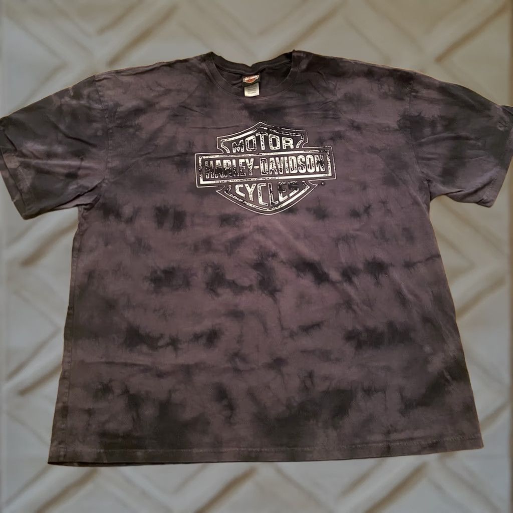 Harley Davidson Harley-Davidson T-Shirt 3XL Black Tie Dye Sacramento, CA Men Cat Listed 3XL Shirt Size US XXL / EU 58 / 5 - 1 Thumbnail