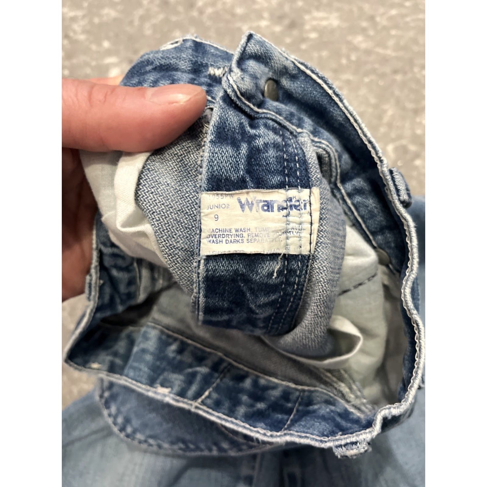 Wrangler VINTAGE Wrangler Jeans Junior High Waist 9 Straight Leg Denim USA Made Blue 80s Womens Jeans Size 30" / US 8 / IT 44 - 3 Thumbnail