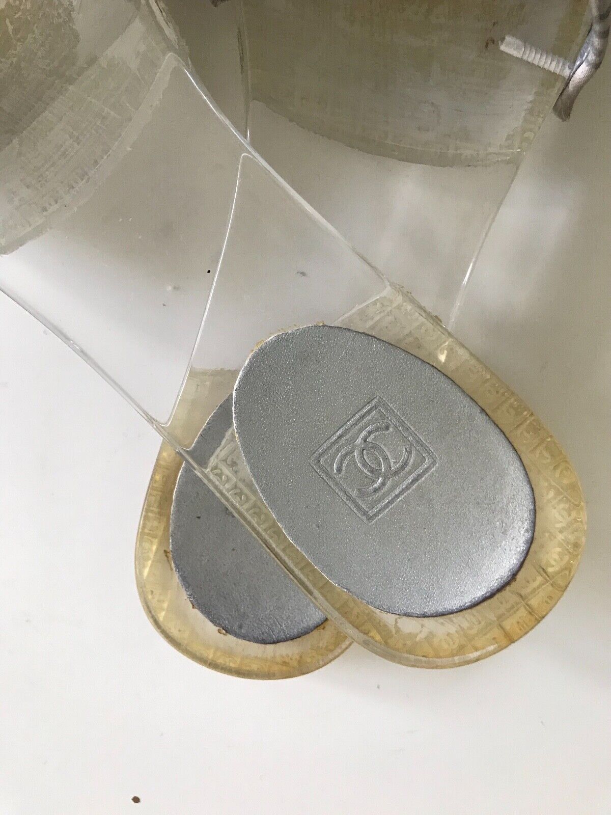Chanel Chanel logo satin and leather mules Size US 8 / IT 38 - 5 Thumbnail