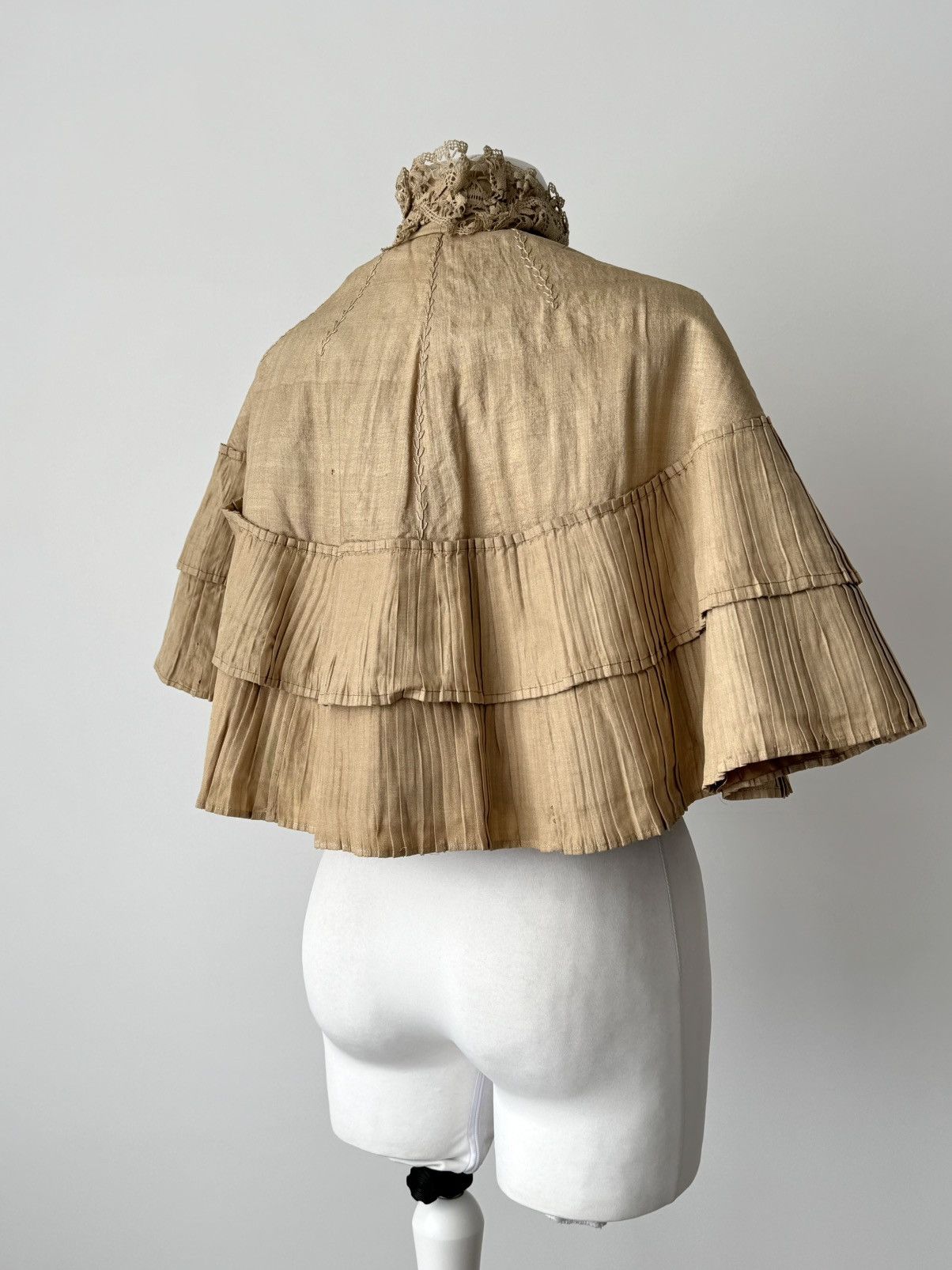 Other 19th Century 1800s Antique Victorian Women’s Capelet Mantle Size M / US 6-8 / IT 42-44 - 10 Thumbnail