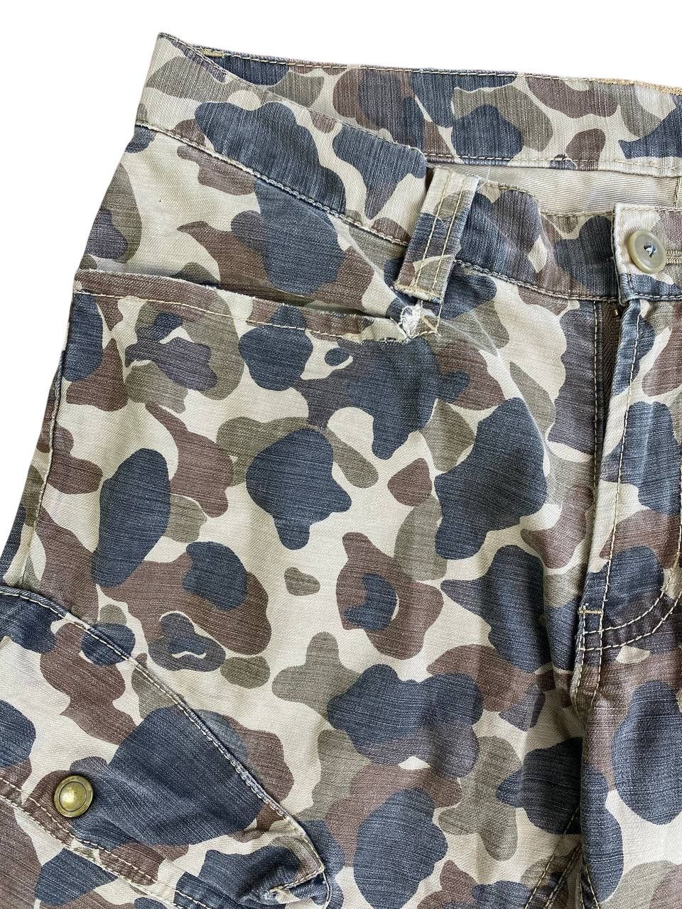 Japanese Brand 291295 Homme Flared Camo Cargo Denim Pants Size US 32 / EU 48 - 6 Thumbnail