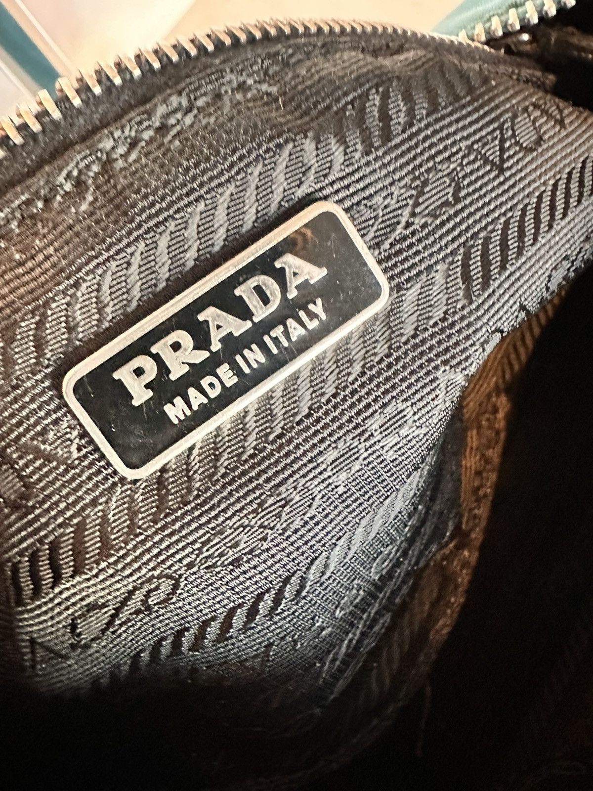 Prada Blue Prada Nylon and Leather Pochette Size ONE SIZE - 9 Thumbnail