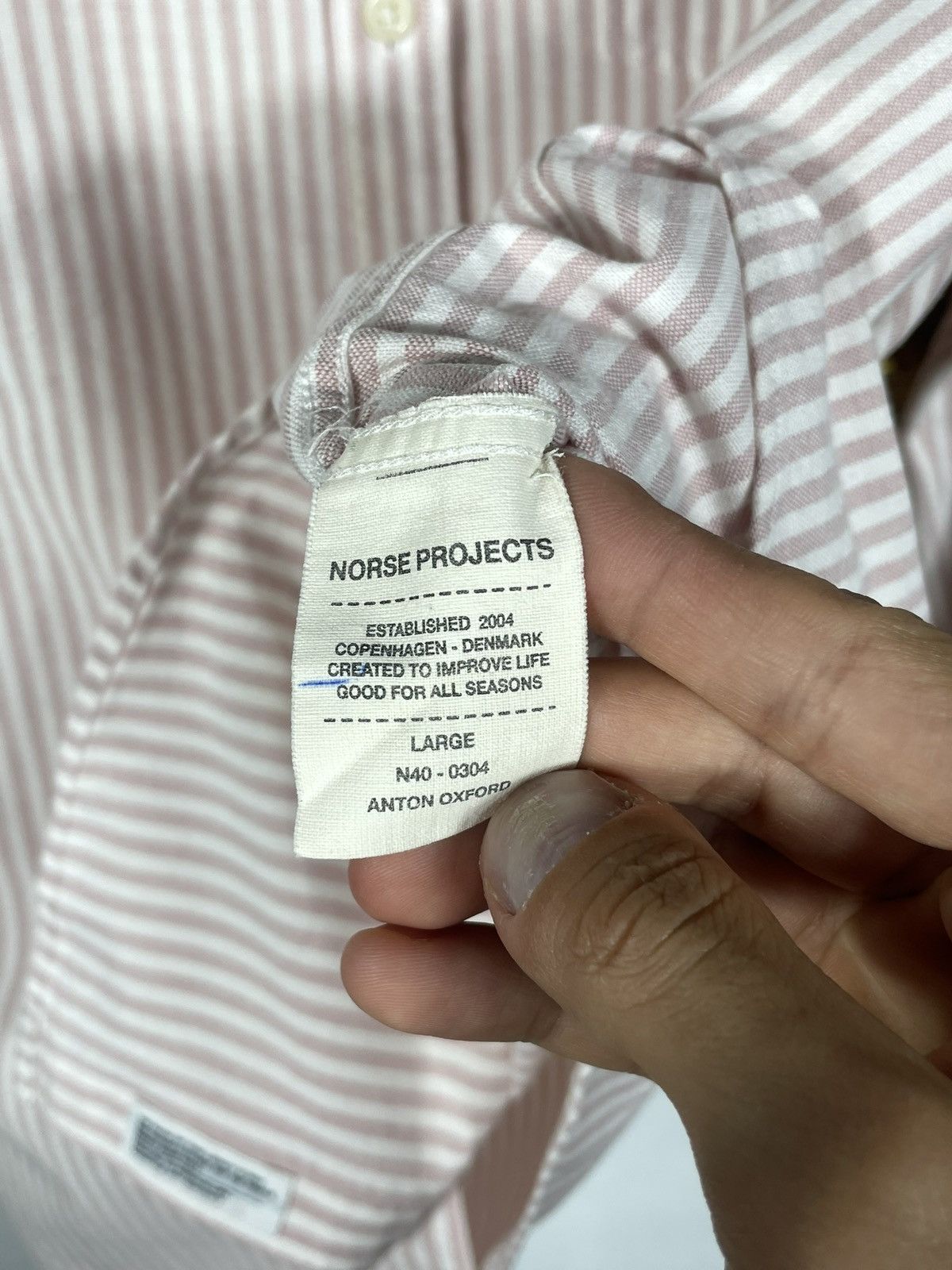 Norse Projects Norse Projects Striped Longsleeve Shirt Old Money Luxury Size US L / EU 52-54 / 3 - 7 Thumbnail