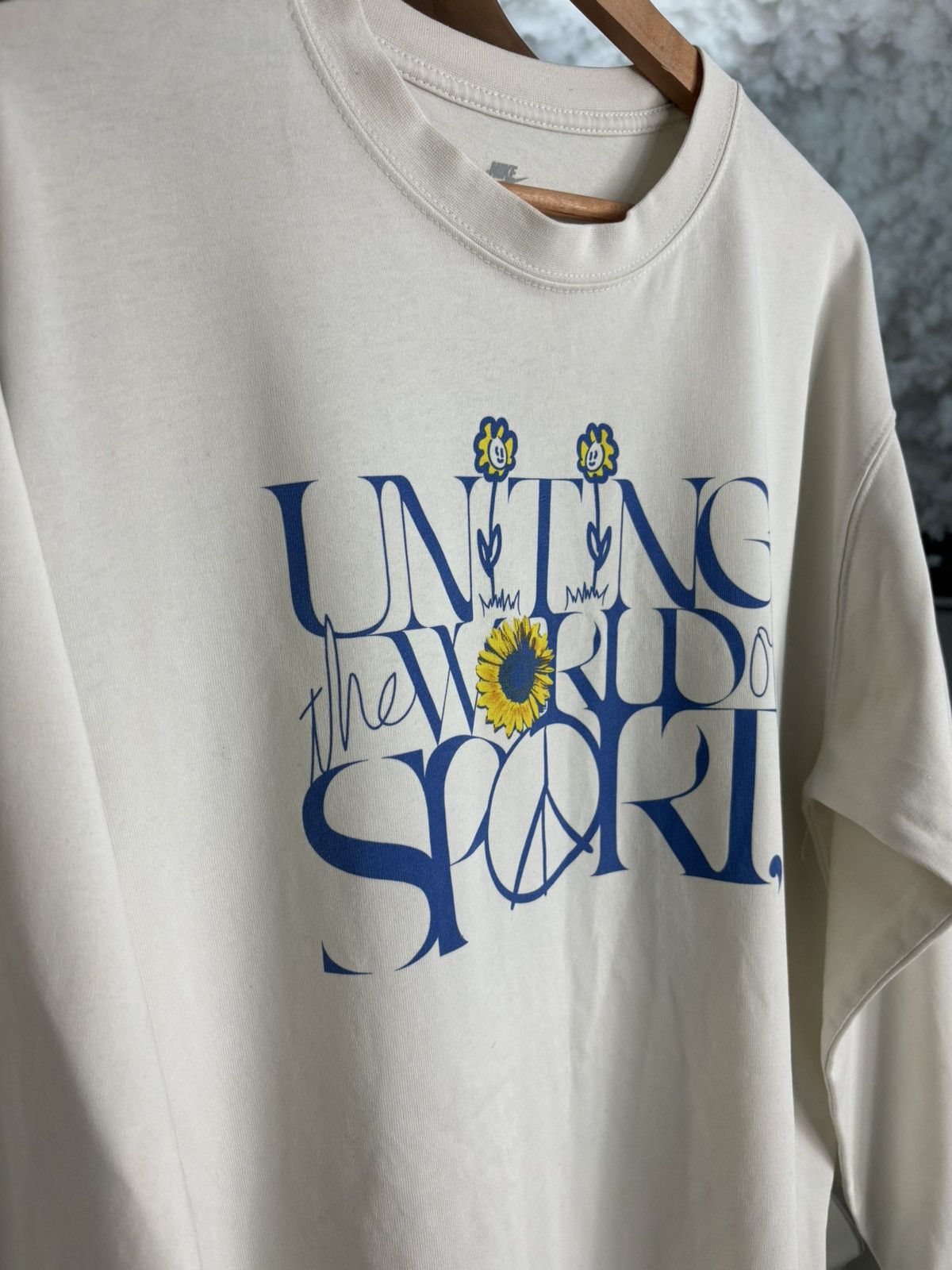 Nike × Vintage RARE Crazy Boxy Longsleeve Sweatshirt Nike Graphic Hip Hop Size US L / EU 52-54 / 3 - 5 Thumbnail