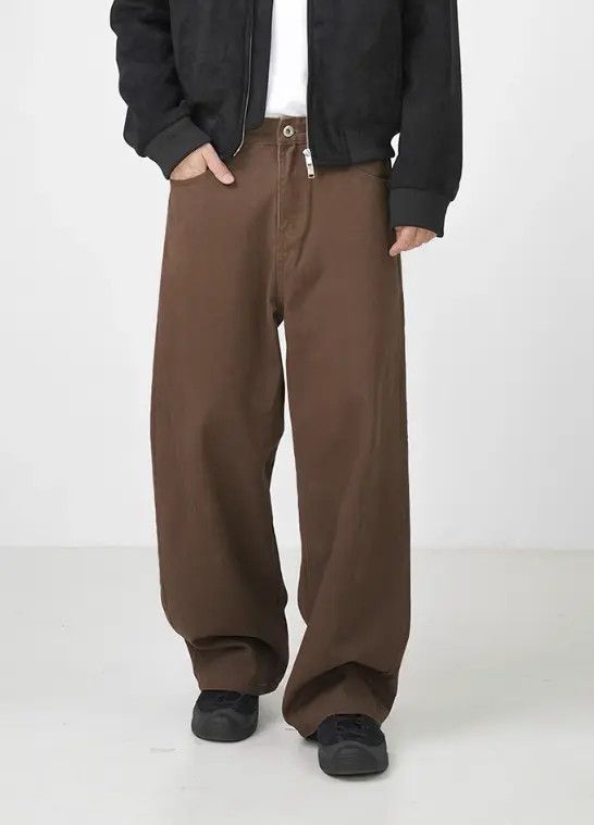 Japanese Brand Hazuki x Aoki Brown Vintage Straight Cargo Casual Jeans Size US 32 / EU 48 - 7 Thumbnail