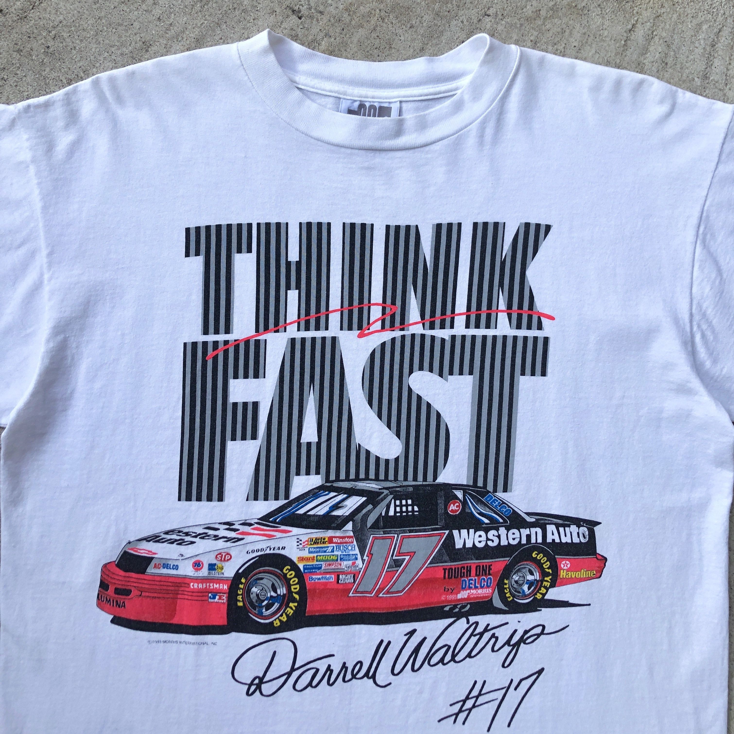 NASCAR Darrell Waltrip NASCAR white cotton t-shirt Size US XL / EU 56 / 4 - 2 Thumbnail