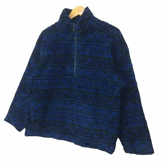 Vintage BOSSY HILL International Navajo Aztec Fleece Jacket Size US M / EU 48-50 / 2 - 6 Thumbnail