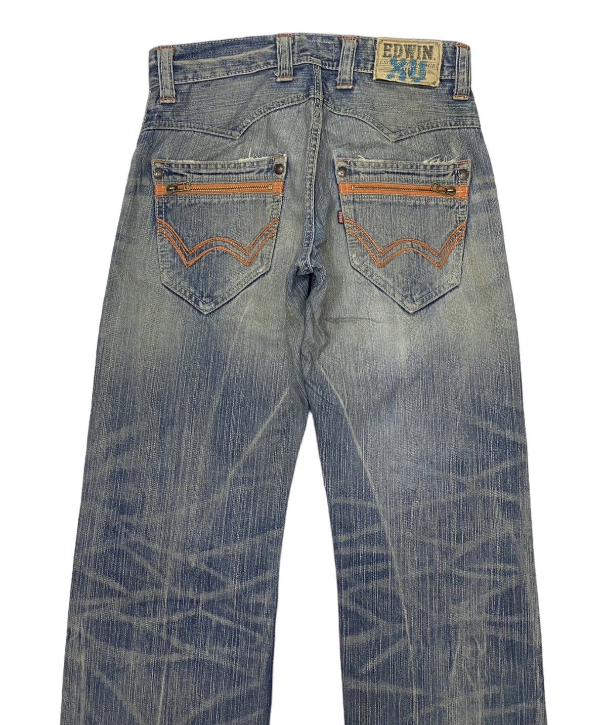 If Six Was Nine 🔥VINTAGE EDWIN BAGGY JEANS DISTRESSED DENIM RARE LGB STYLE Size US 32 / EU 48 - 7 Thumbnail