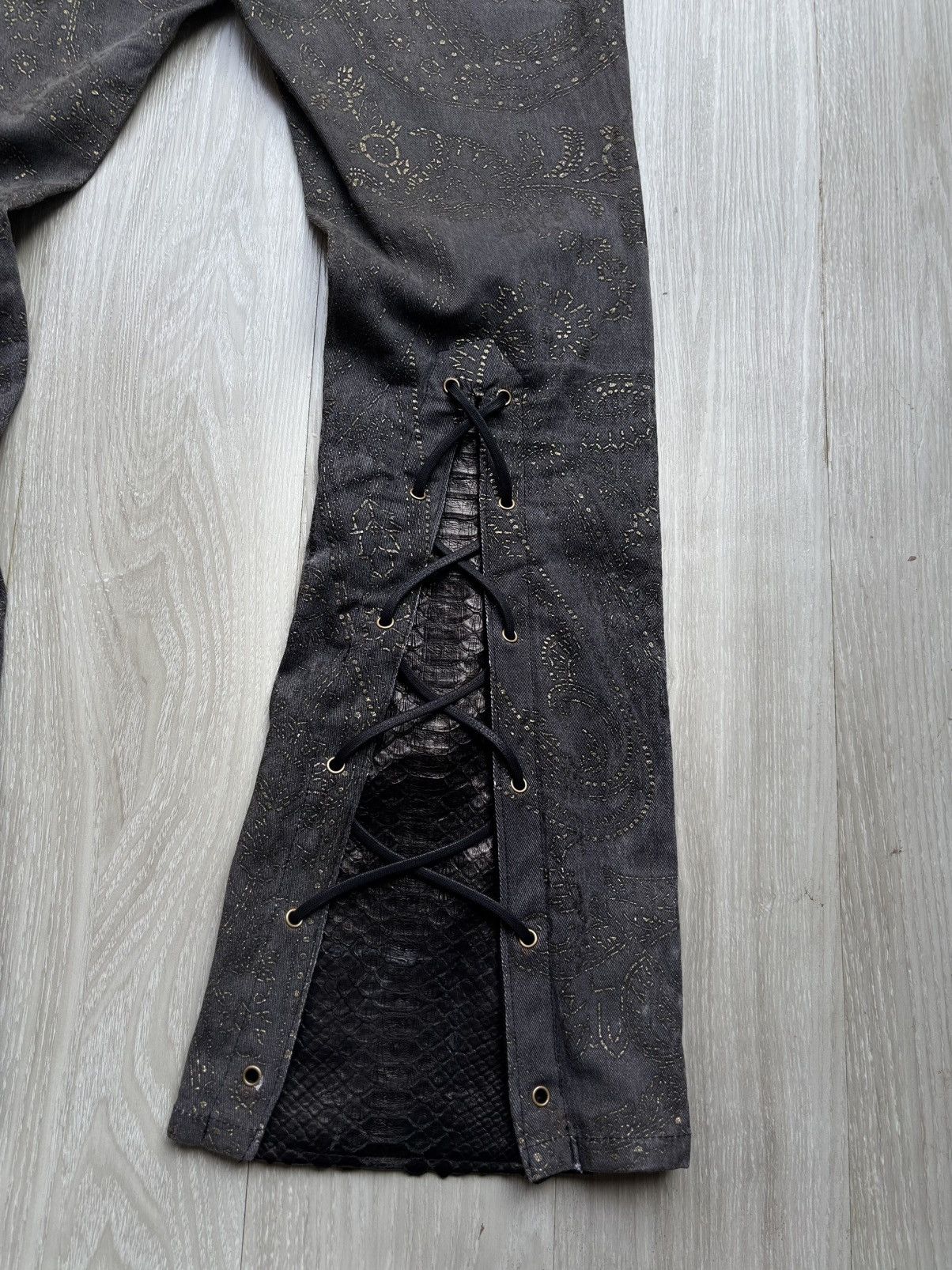 Yoshiyuki Konishi laceup flare pants Size US 32 / EU 48 - 5 Thumbnail