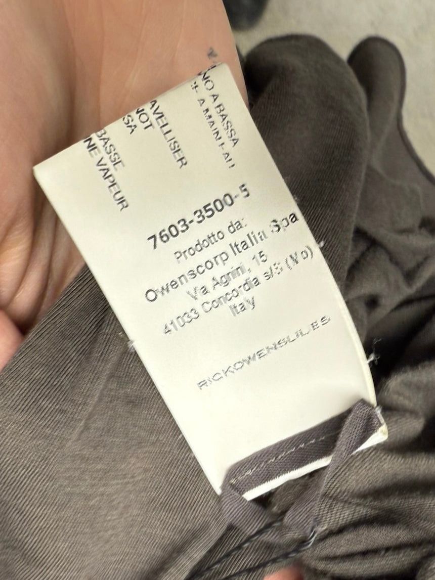 Rick Owens Rick Owens ‘Lilies’ Dust Brown Asymmetric Long Sleeve Layering Shirt Size M / US 6-8 / IT 42-44 - 5 Thumbnail