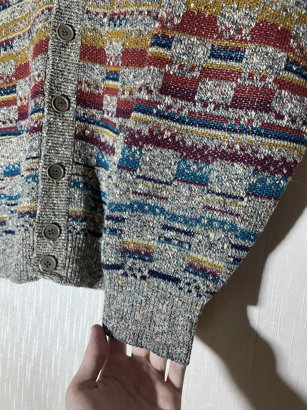 Missoni × Vintage Missoni Sport vintage wool cardigan Size US L / EU 52-54 / 3 - 6 Thumbnail