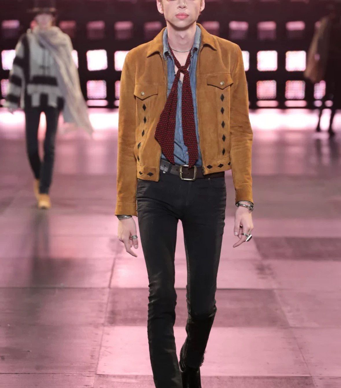 Saint Laurent Paris × Yves Saint Laurent Saint Laurent SLP genuine 15 spring/summer leather jacket Size US M / EU 48-50 / 2 - 6 Thumbnail
