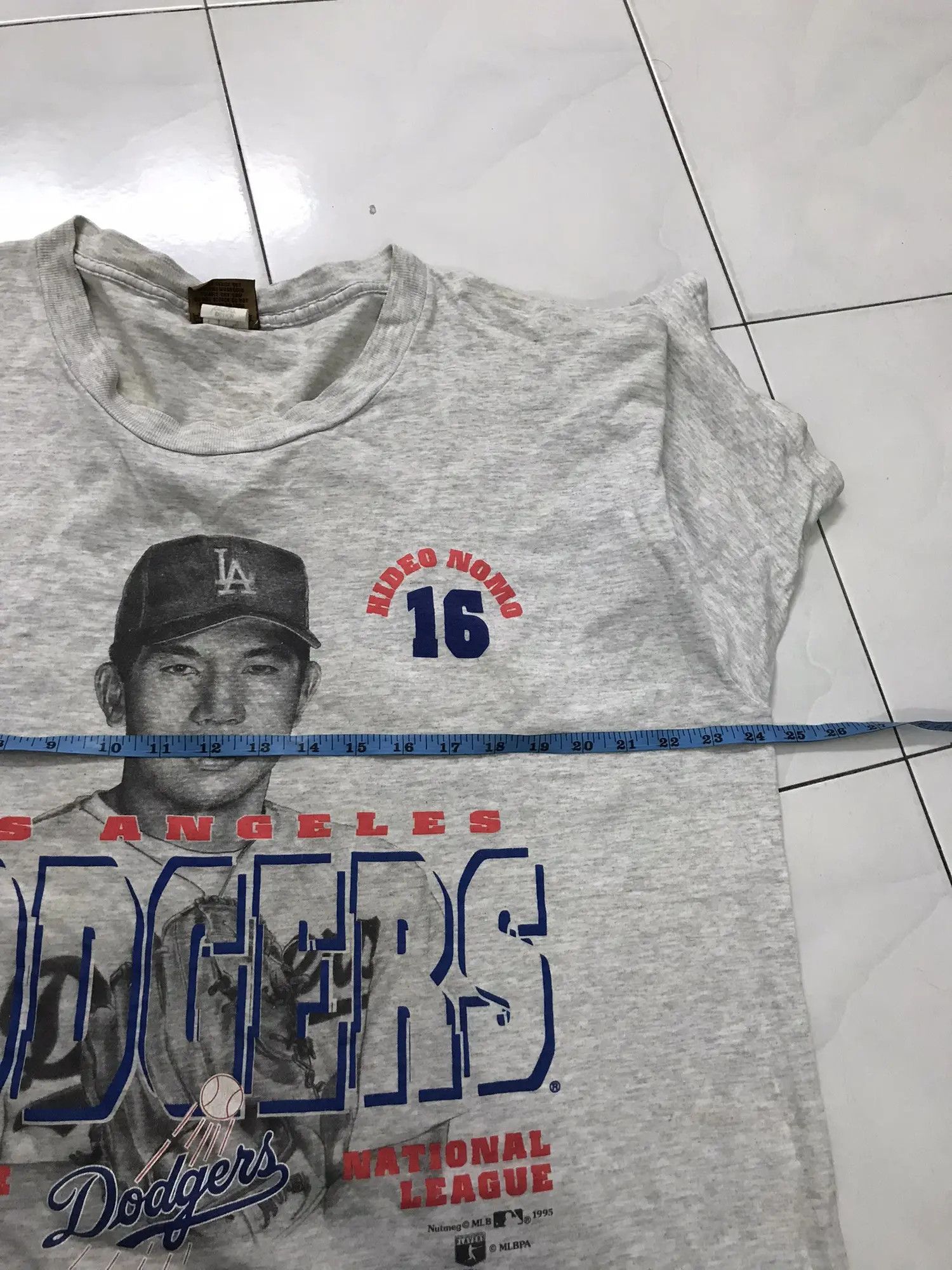 Vintage 1995 Nutmeg Dodgers Tee Size US XL / EU 56 / 4 - 4 Thumbnail