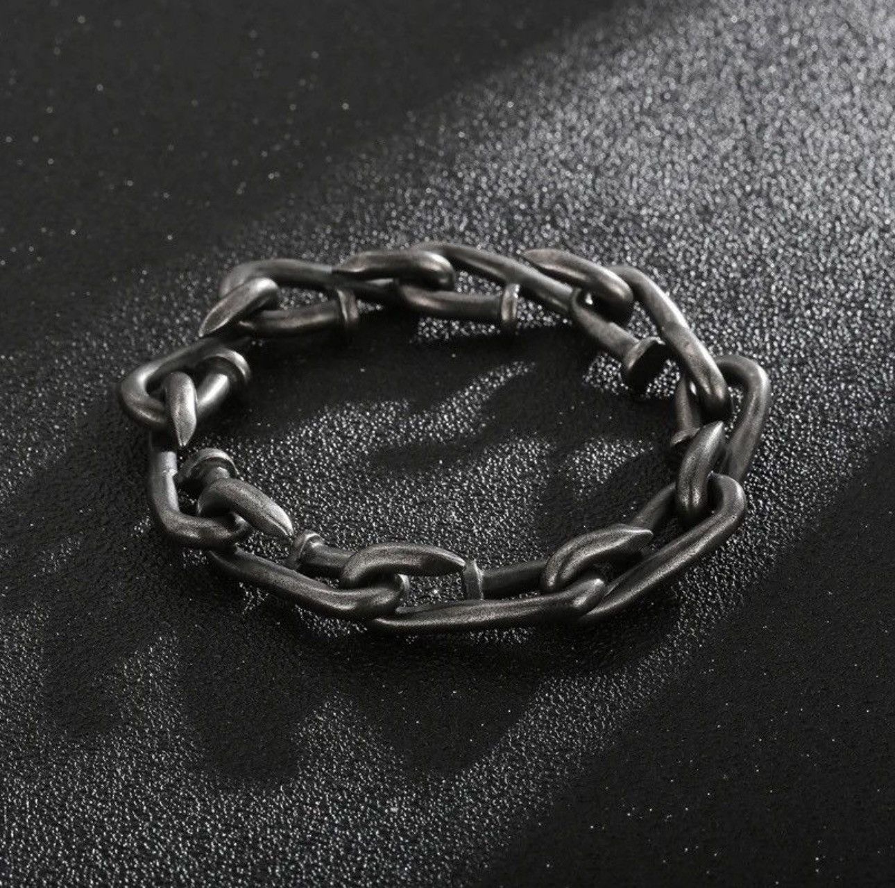 Vintage Vintage Nail Link Chain Bracelet Size ONE SIZE - 2 Thumbnail