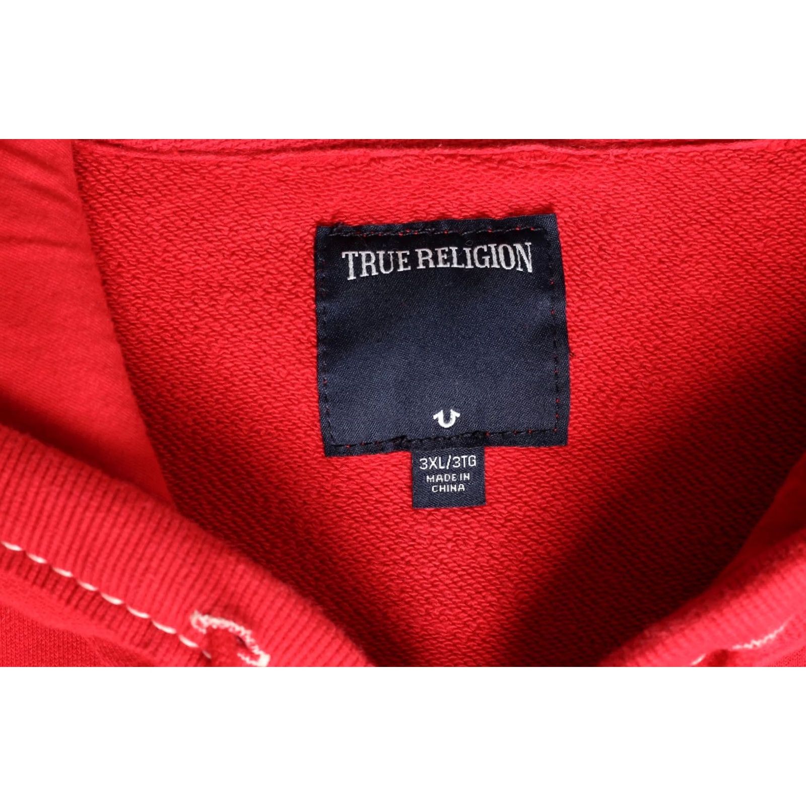 True Religion TRUE RELIGION Full Zip Hoodie Sweatshirt Men 3XL Red VR3546 Size US XXL / EU 58 / 5 - 6 Thumbnail