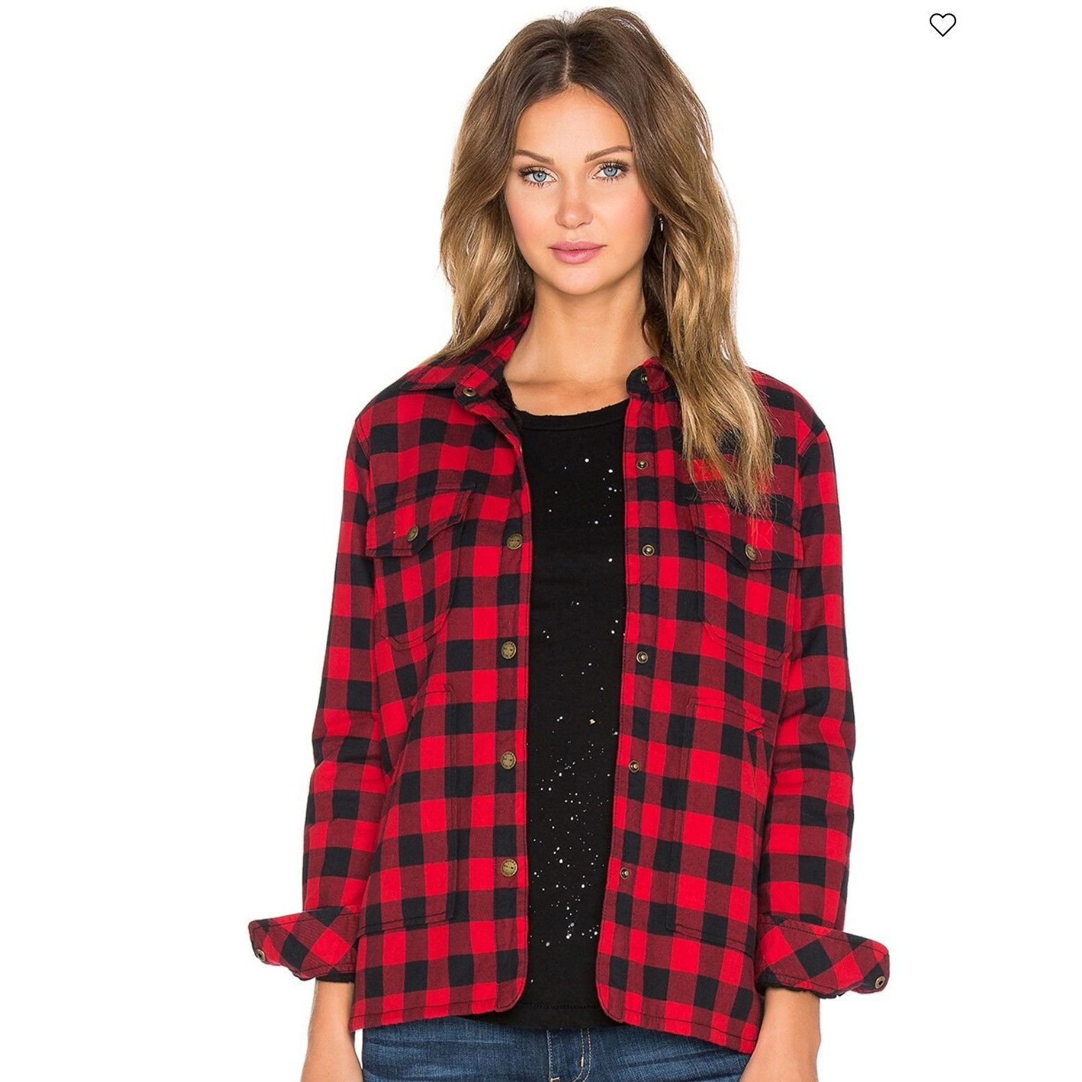 Current/Elliot Current/Elliott Buffallo Plaid Sherpa Lined Workman Shirt Ja Size S / US 4 / IT 40 - 1 Thumbnail