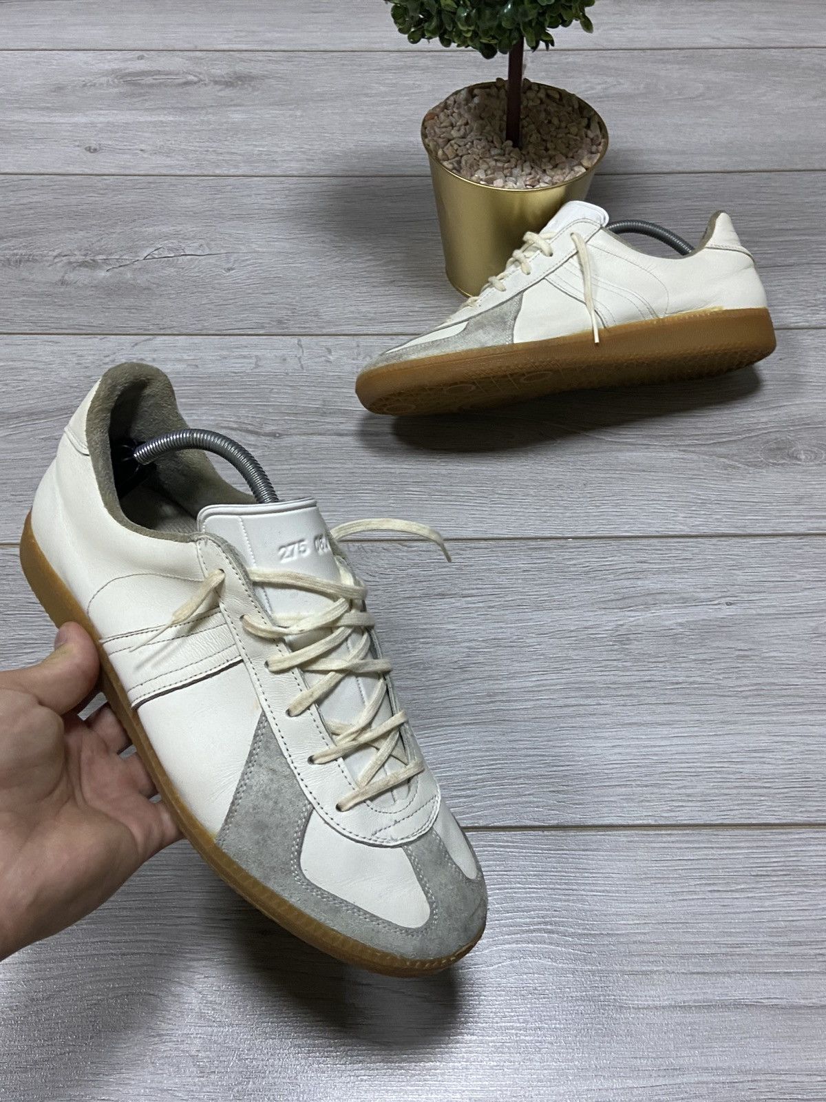 Vintage GAT Bw-sport 275 Margiela style vintage leather trainers Size US 10 / EU 43 - 1 Thumbnail