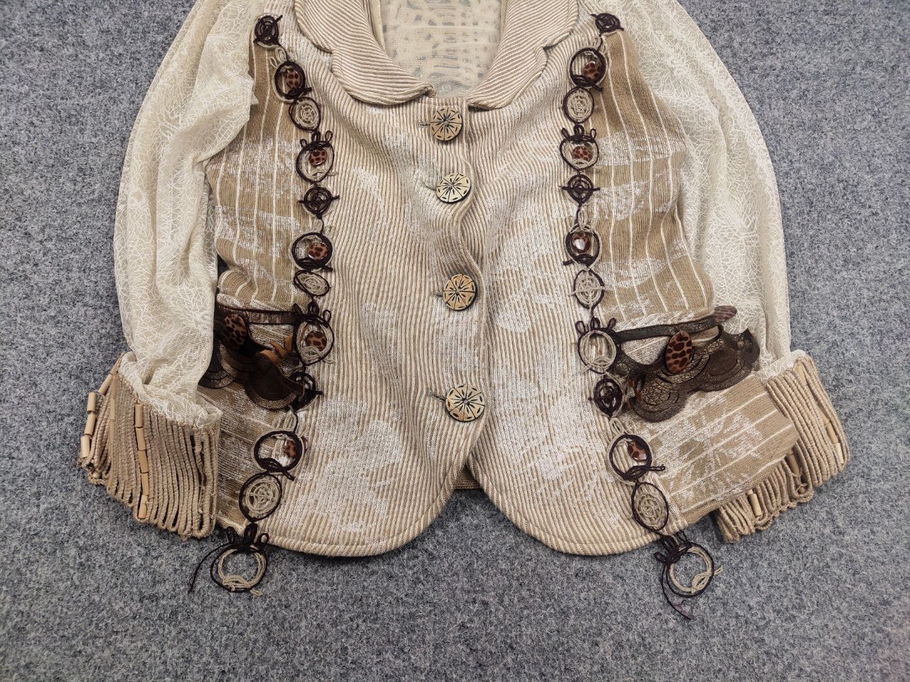 Other Save the Queen Vintage Design Combined fabric Blazer jacket Size L / US 10 / IT 46 - 5 Thumbnail