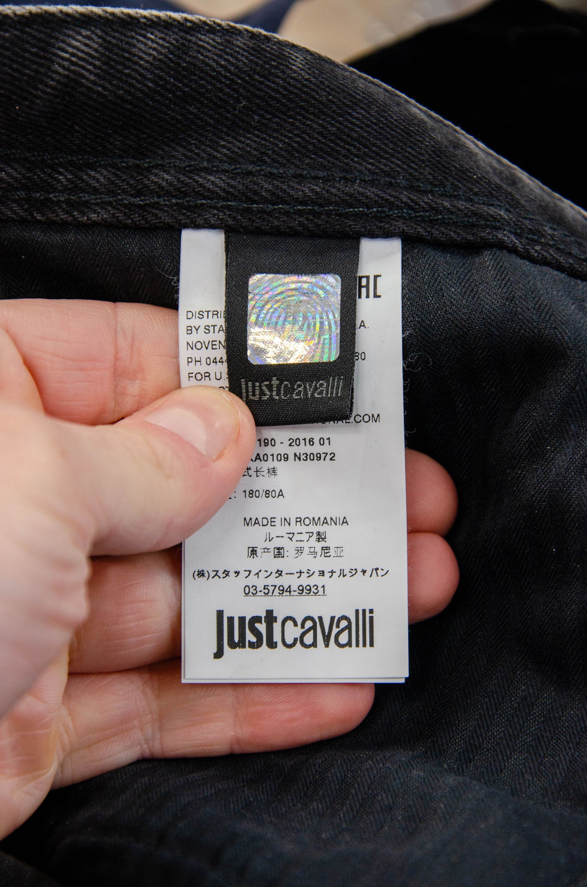 Just Cavalli Just Cavalli Biker Jeans Grey Wash – Size 52 Size US 36 / EU 52 - 13 Thumbnail