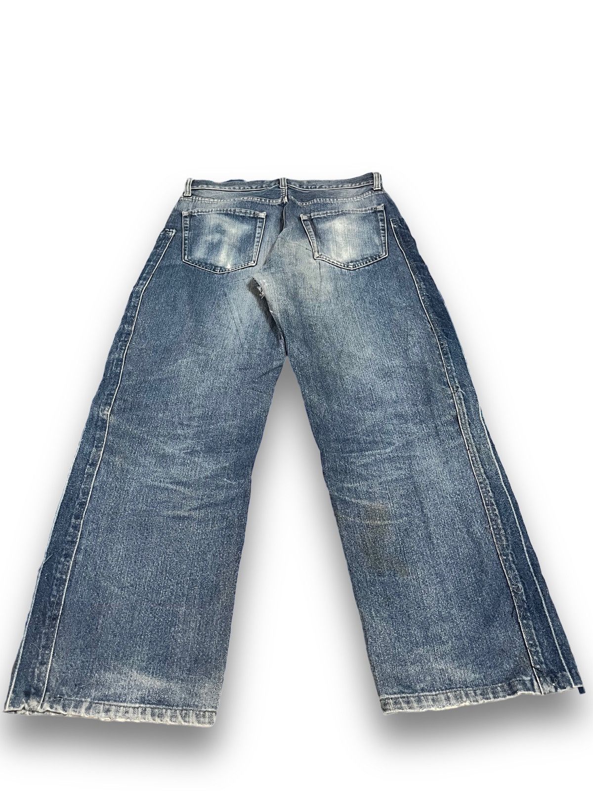 Jun Takahashi UniqloY2K Baggy Distress Style Jeans Size US 31 - 5 Thumbnail