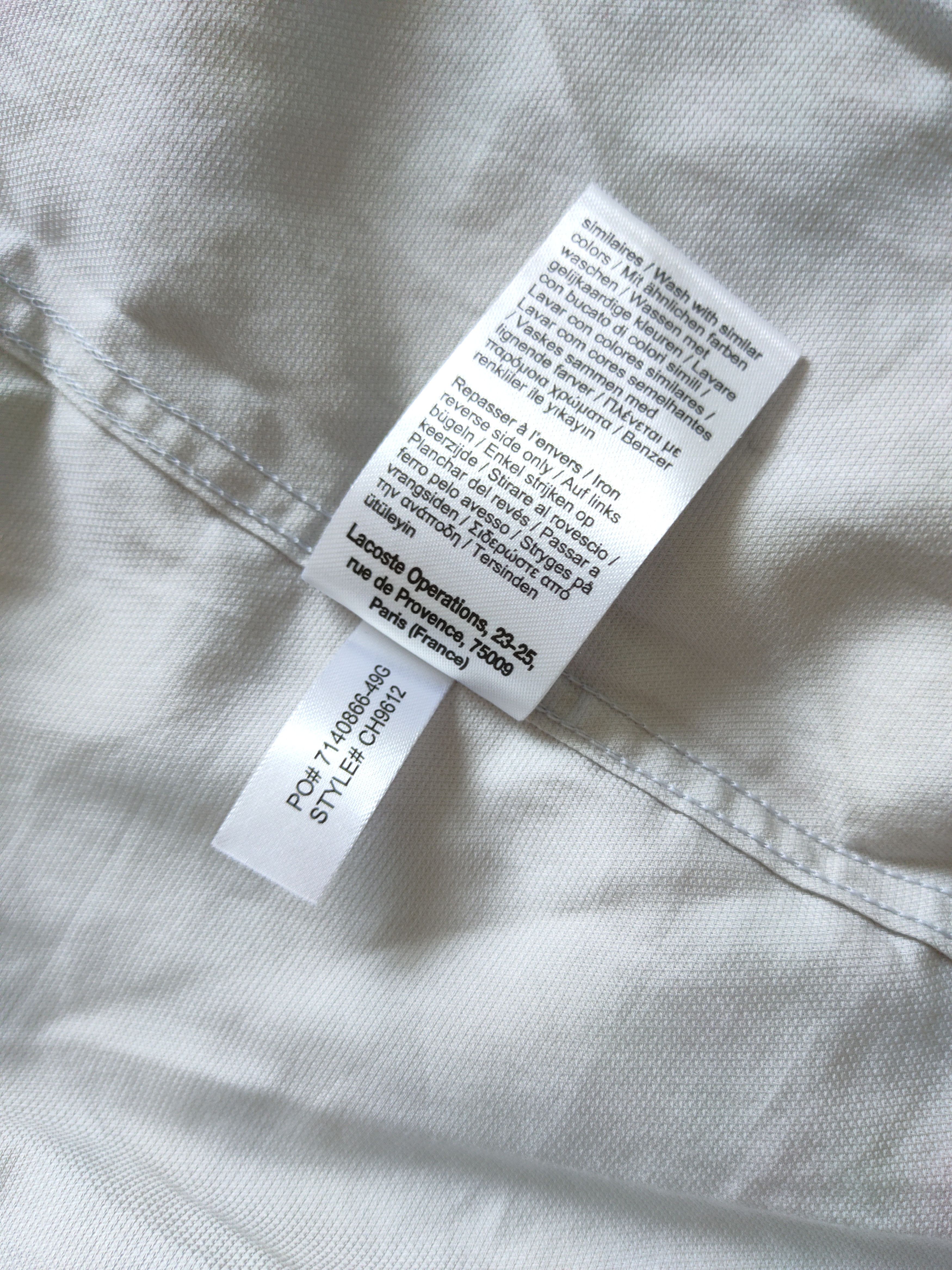 Lacoste Lacoste Shirt Short Sleeved Lacoste Size US S / EU 44-46 / 1 - 9 Thumbnail