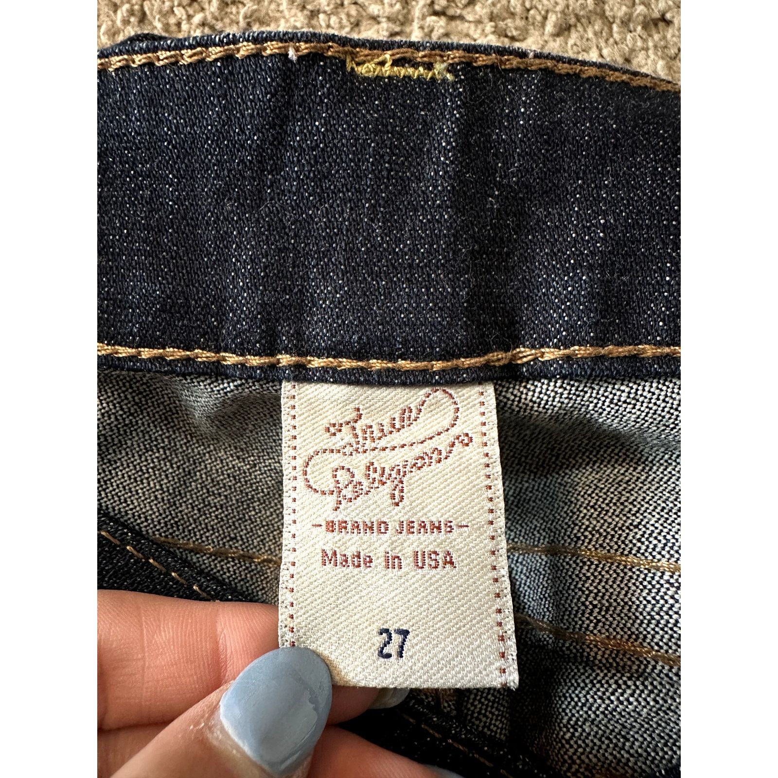True Religion True Religion Joey Mid-Rise Denim Flare Jeans Blue Womens 27 Size 27" / US 4 / IT 40 - 5 Thumbnail