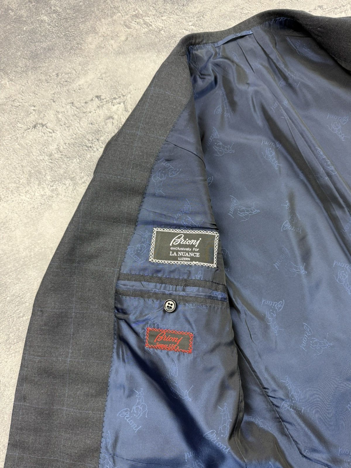Brioni Brioni Super 150’s Wool Check Nomentano Blazer Suit Jacket Size 40R - 13 Thumbnail