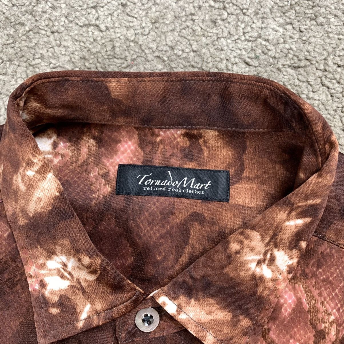 Japanese Brand Tornado Mart Snakeskin Flower Pattern Long Sleeve shirt Size M / US 6-8 / IT 42-44 - 5 Thumbnail