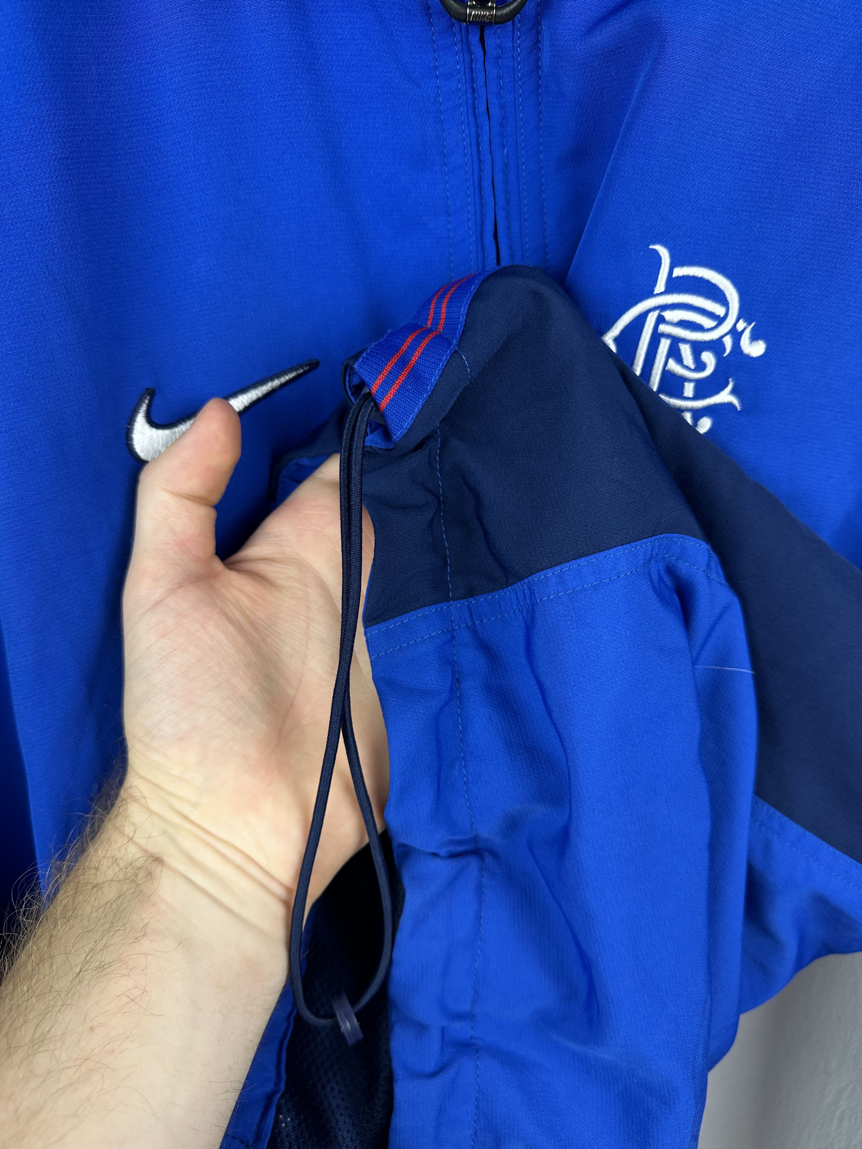 Nike × Vintage Vintage Nike Glasgow Rangers 90's Jacket Football Soccer Size US M / EU 48-50 / 2 - 11 Thumbnail