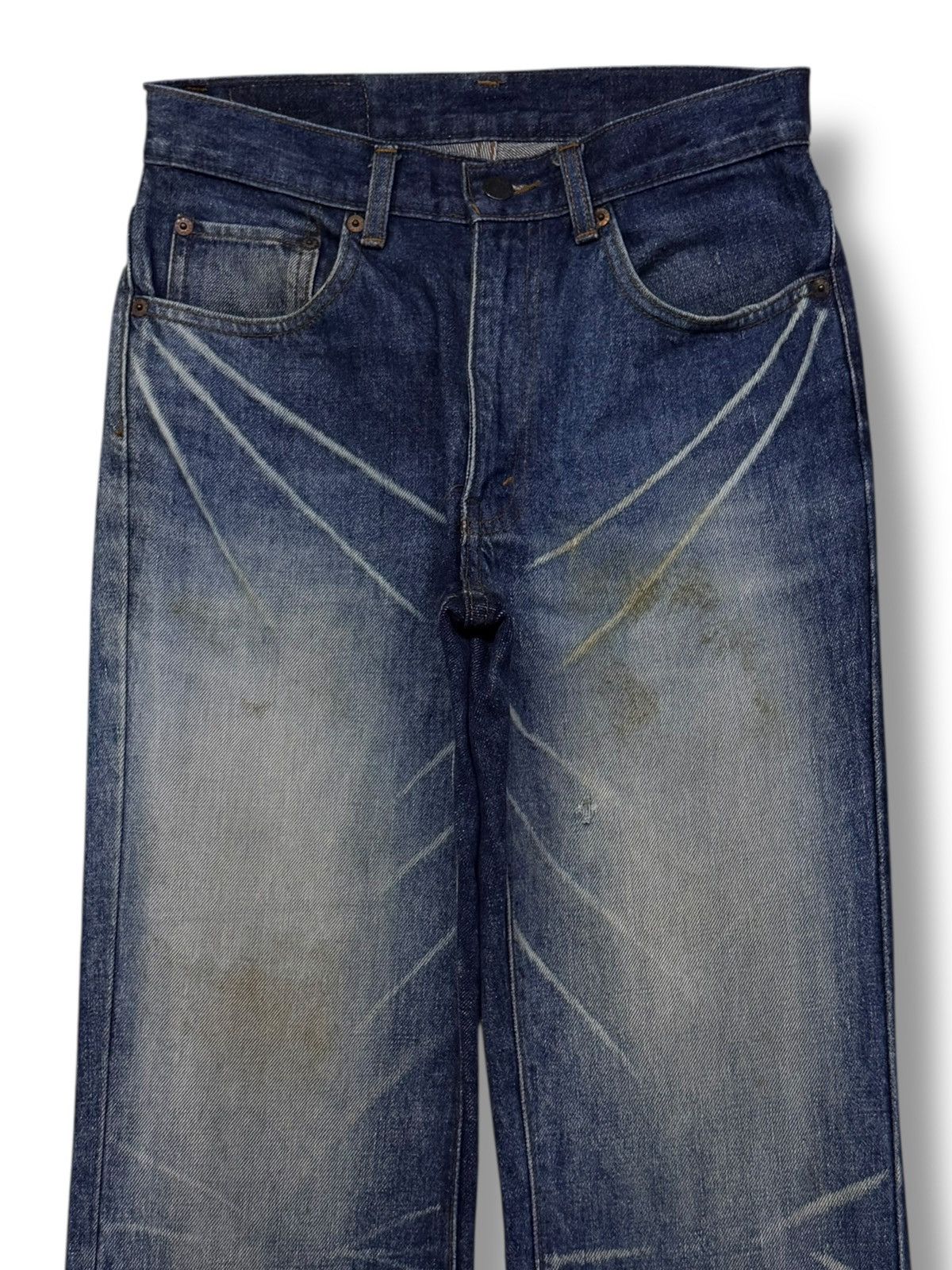 If Six Was Nine Vintage 00s GL Heart Japanese Archive Whisker Denim Jeans 28 Size US 28 / EU 44 - 4 Thumbnail
