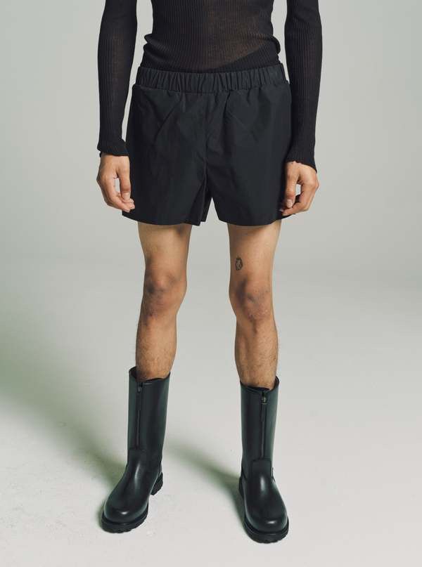 RIER Rier waxed cotton shorts - black Size US 30 / EU 46 - 5 Thumbnail