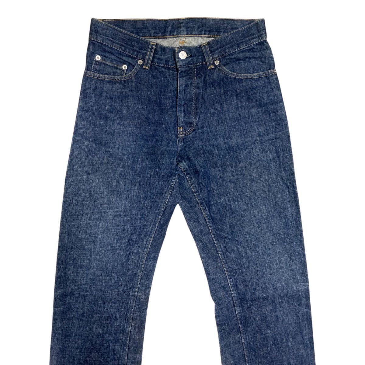 Helmut Lang Classic Denim Slim Cut Button Fly Indigo Jeans W30 L33 Size US 30 / EU 46 - 2 Thumbnail