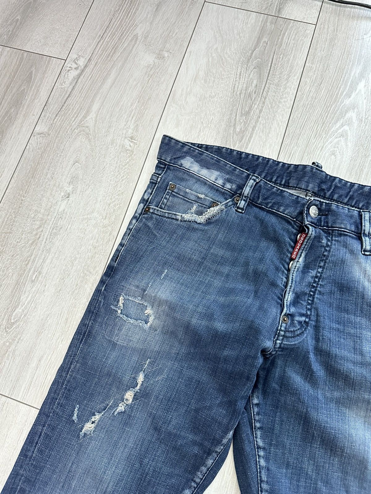 Dsquared2 Dsquared2 Distressed Vintage Denim Jeans Pants (A032) Size US 34 / EU 50 - 3 Thumbnail