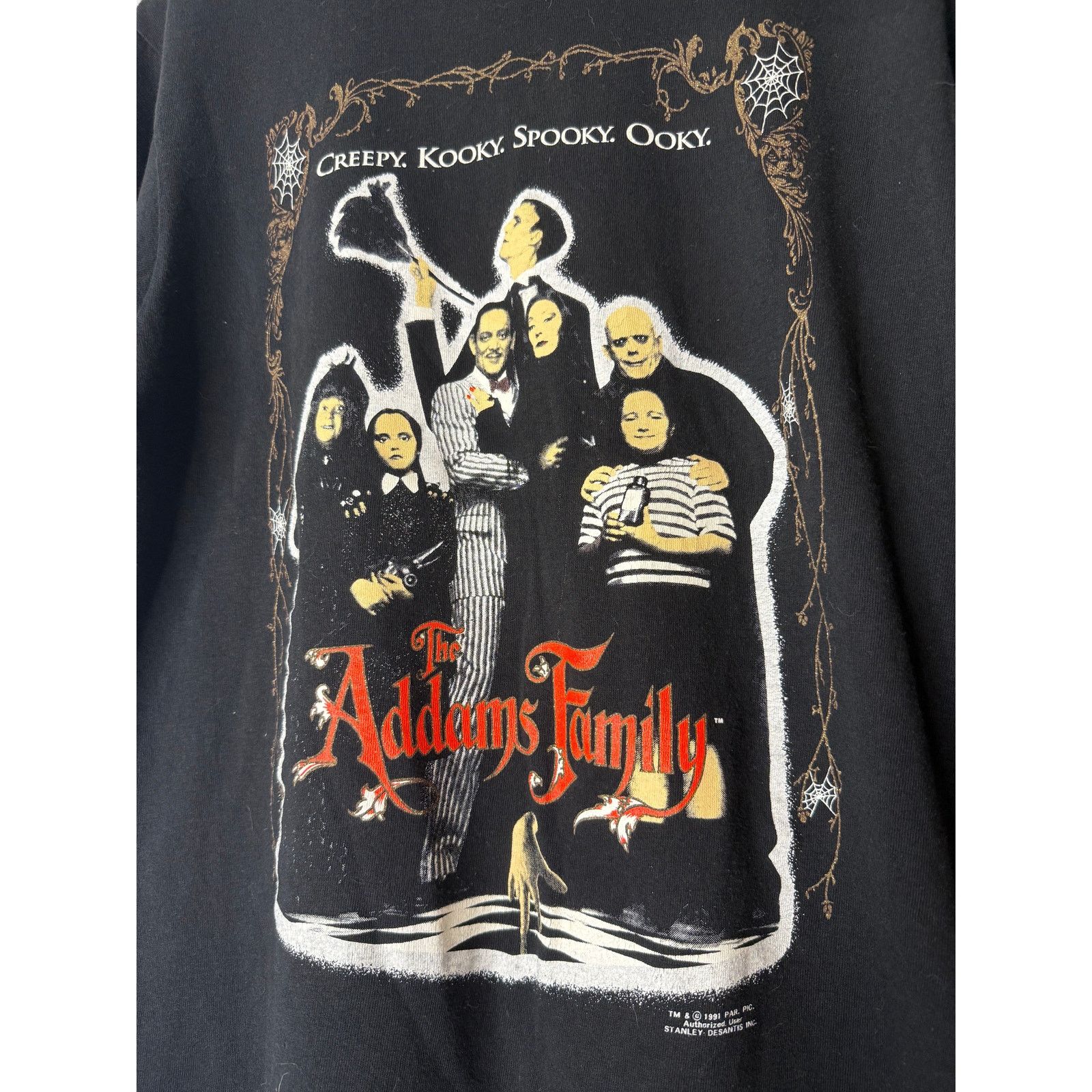 Fruit Of The Loom Vintage The Adams Family Stanley Desantis Shirt 1991 FOTL Size US L / EU 52-54 / 3 - 2 Thumbnail