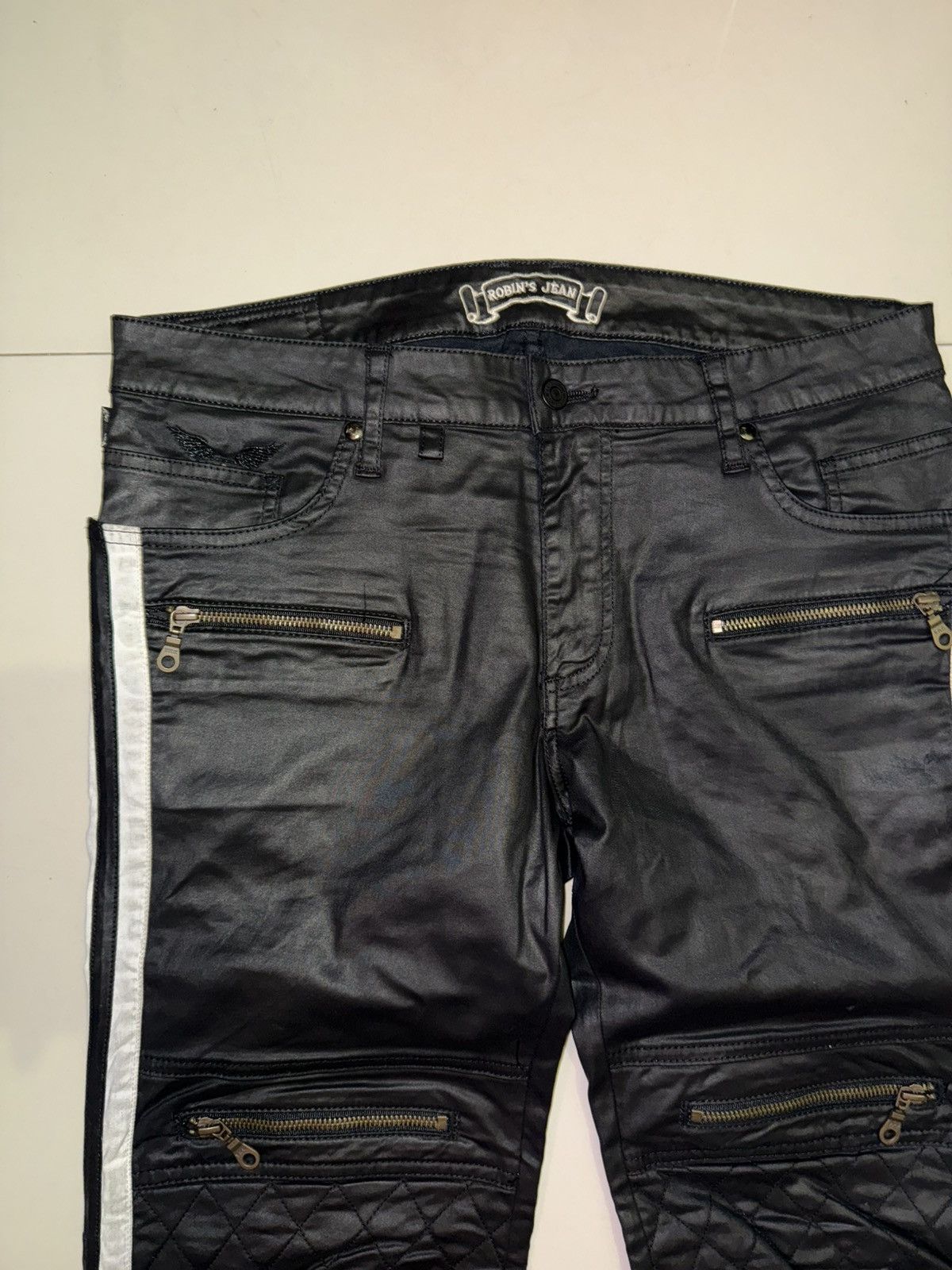 Robins Jeans Robins Jean Biker Denim Size US 32 / EU 48 - 2 Thumbnail