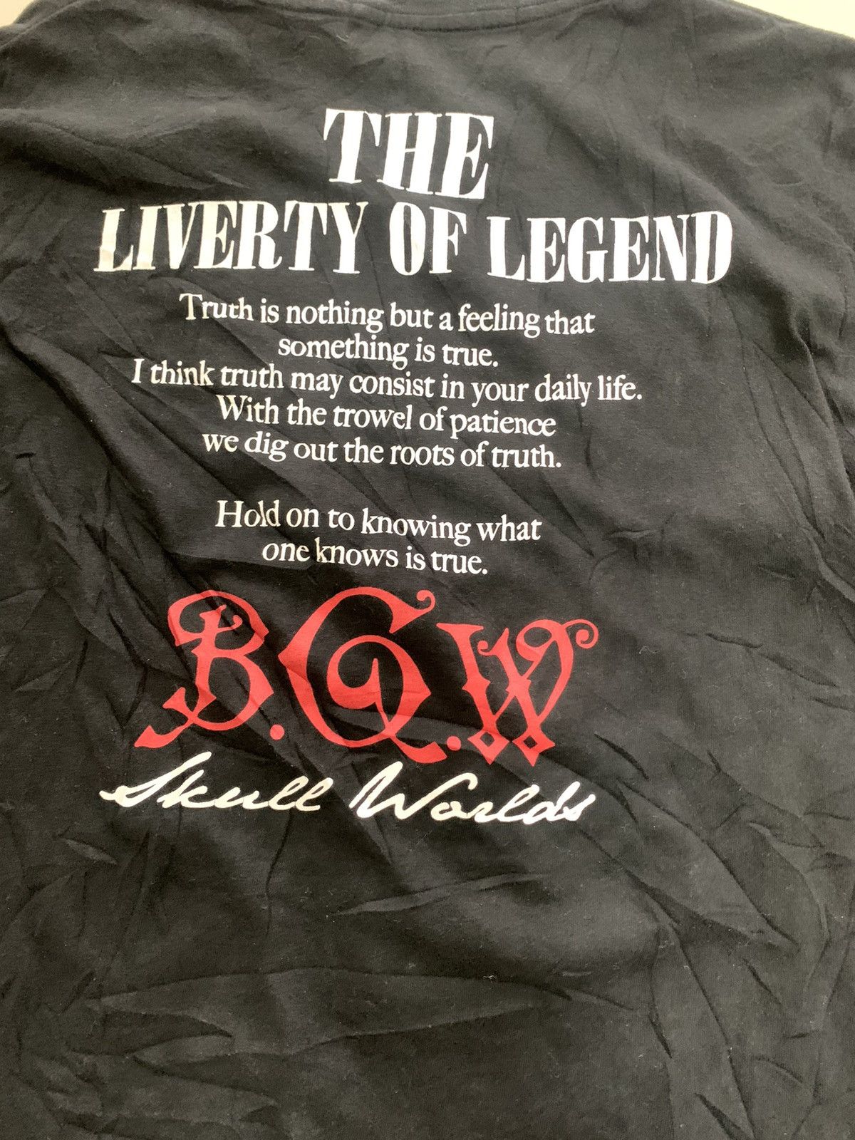 If Six Was Nine SICK Liquid Boy punk skull fight Anarchy Bondage poem shirt Size US M / EU 48-50 / 2 - 5 Thumbnail