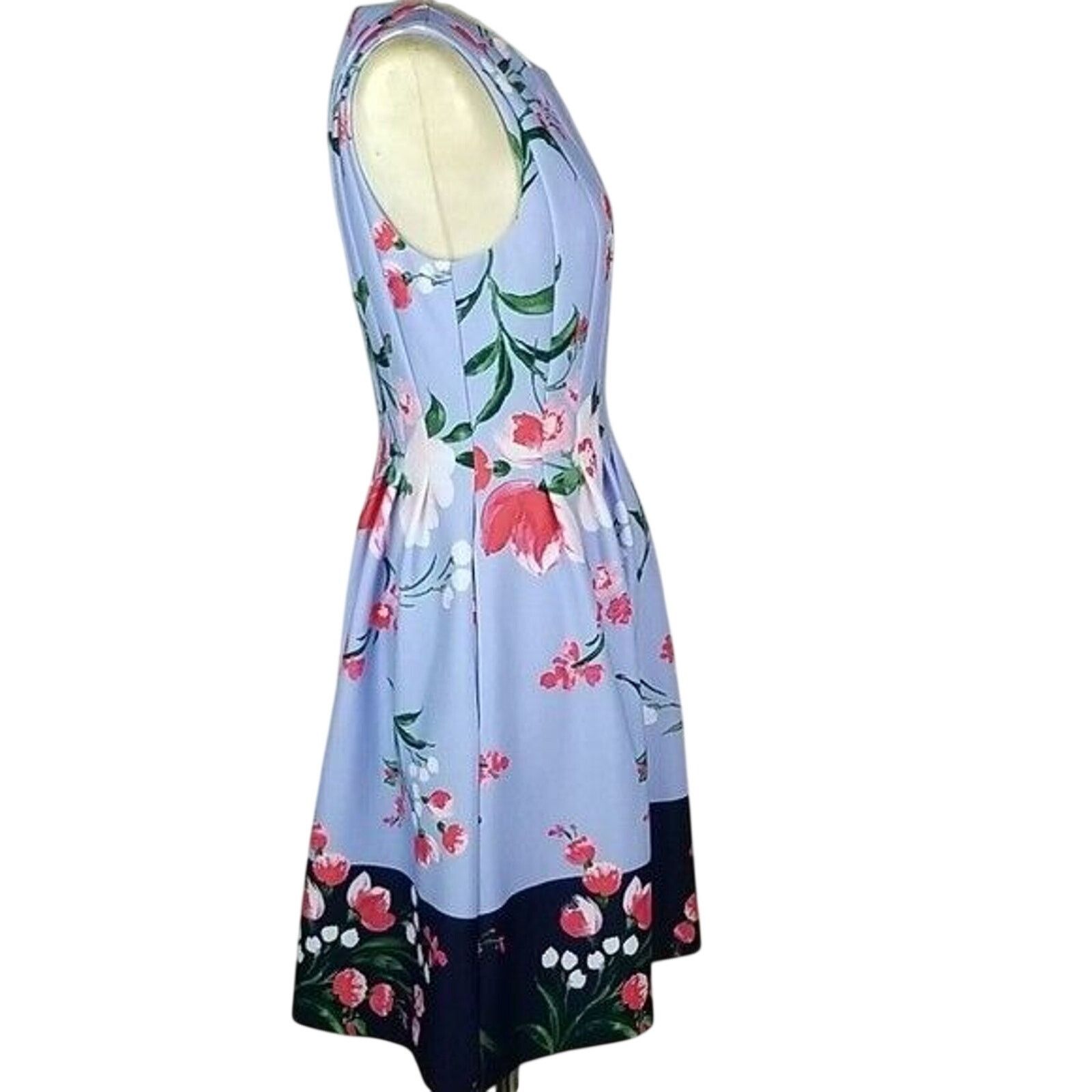 Vince Camuto Vince Camuto Womens Floral Fit and Flare Dress Sz 6 Wedding Size M / US 6-8 / IT 42-44 - 5 Thumbnail