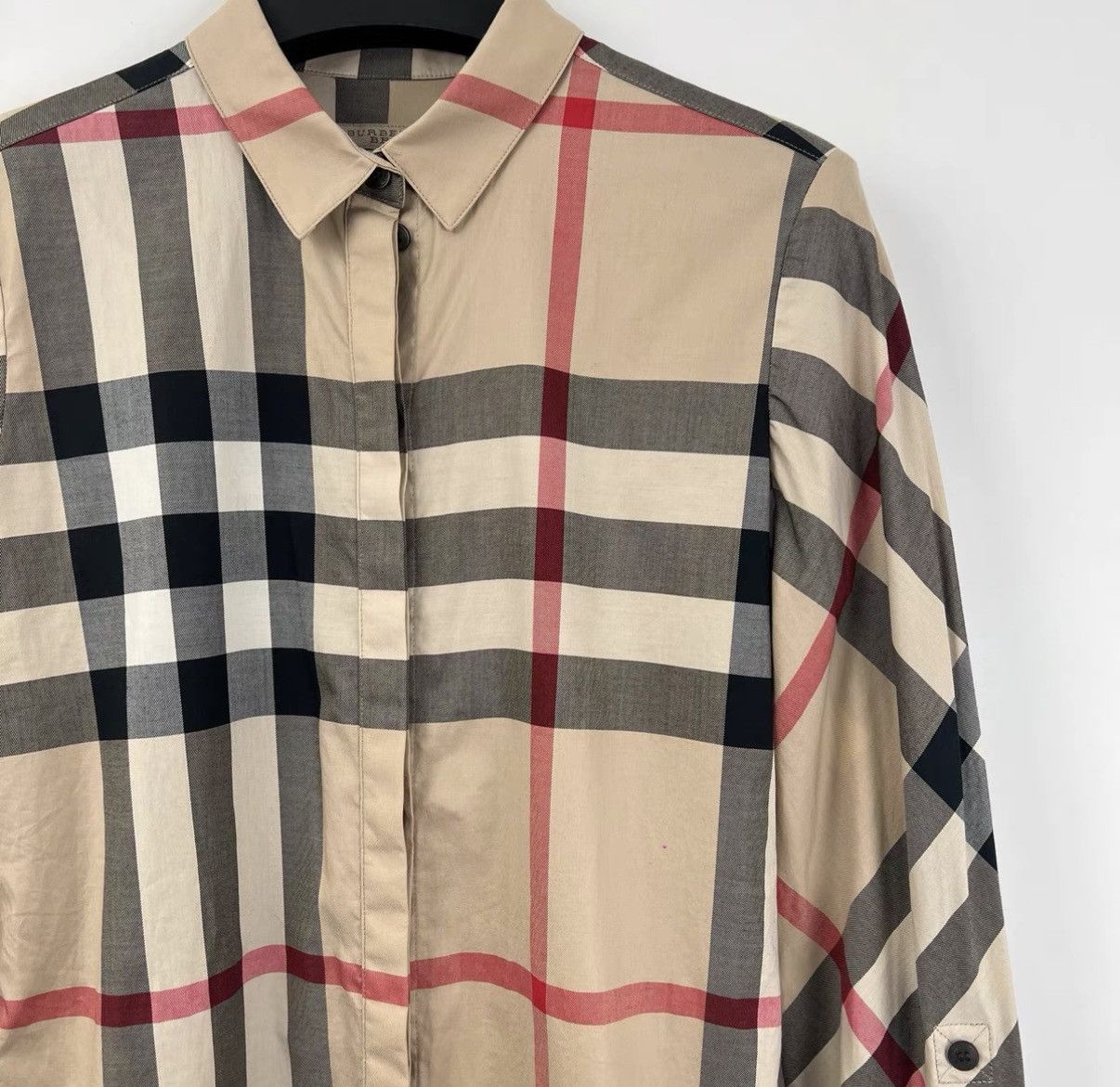 Burberry Burberry Classic Large Plaid Long Sleeve Shirt K12 Size XS / US 0-2 / IT 36-38 - 4 Thumbnail