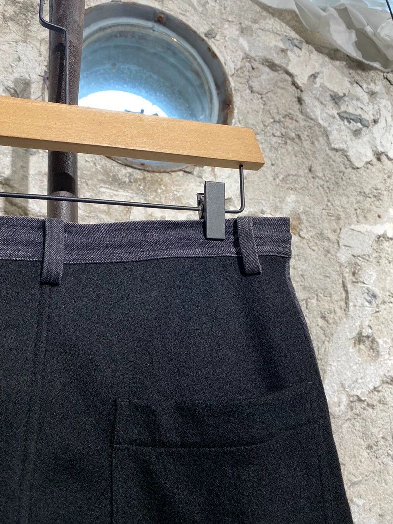Yohji Yamamoto Yohji Yamamoto size 1 Denim and wool straight leg trousers Size US 28 / EU 44 - 4 Thumbnail