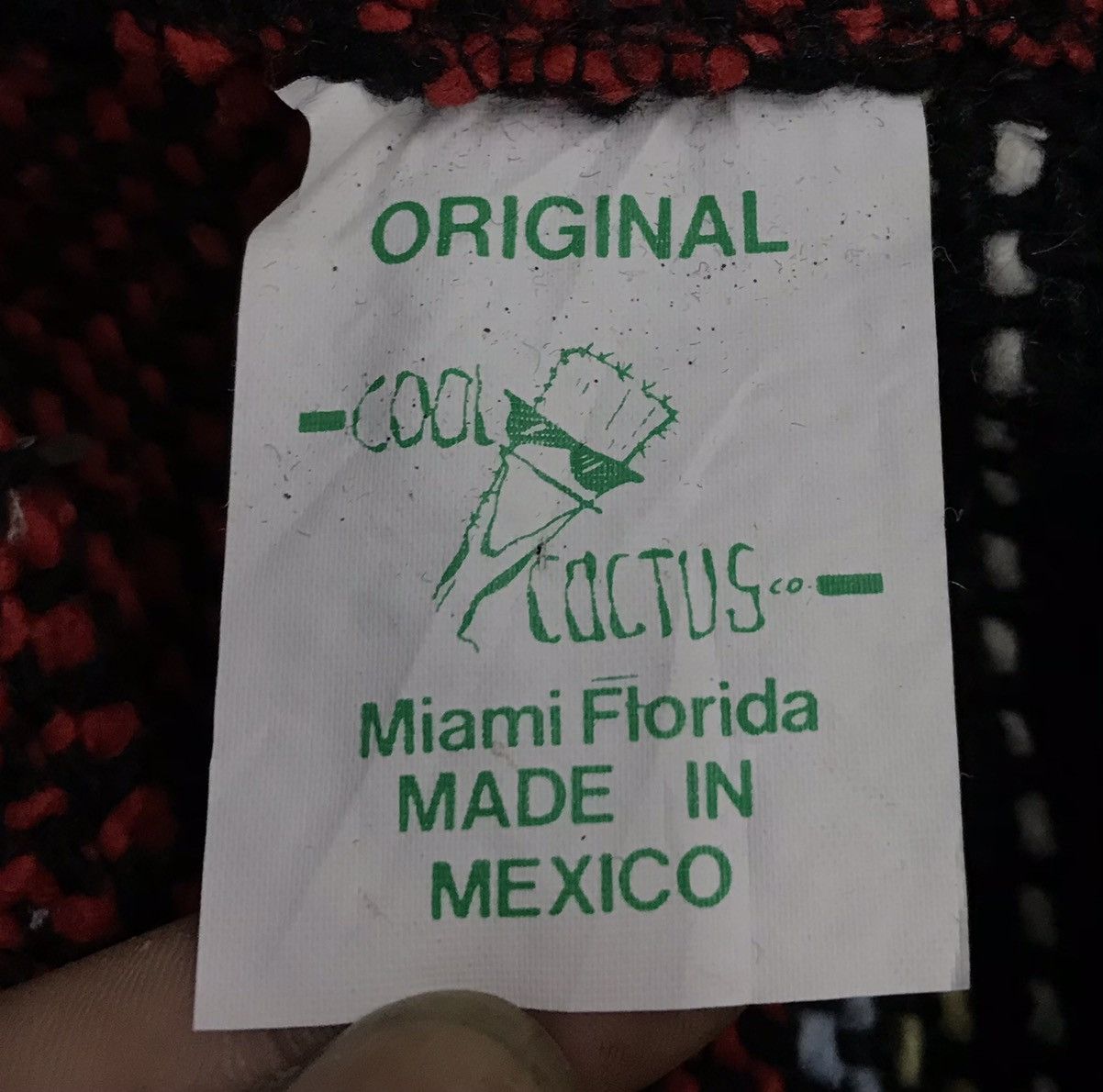 Vintage Vintage Cool Cactus Miami Florida Made In Mexico Hoodie Size US L / EU 52-54 / 3 - 8 Thumbnail
